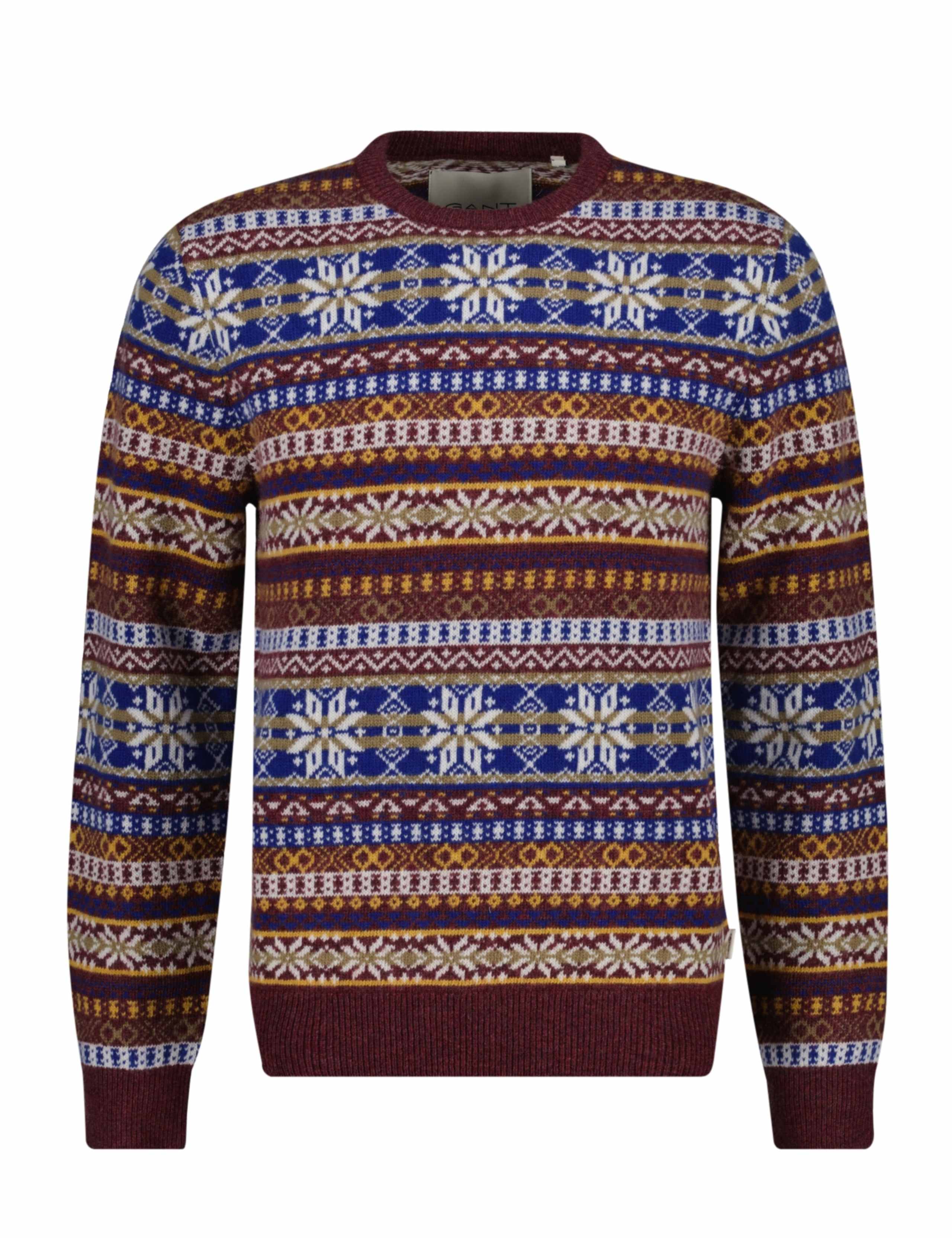 Lambswool Rich Fair Isle Crew Neck Jumper 1 of 1