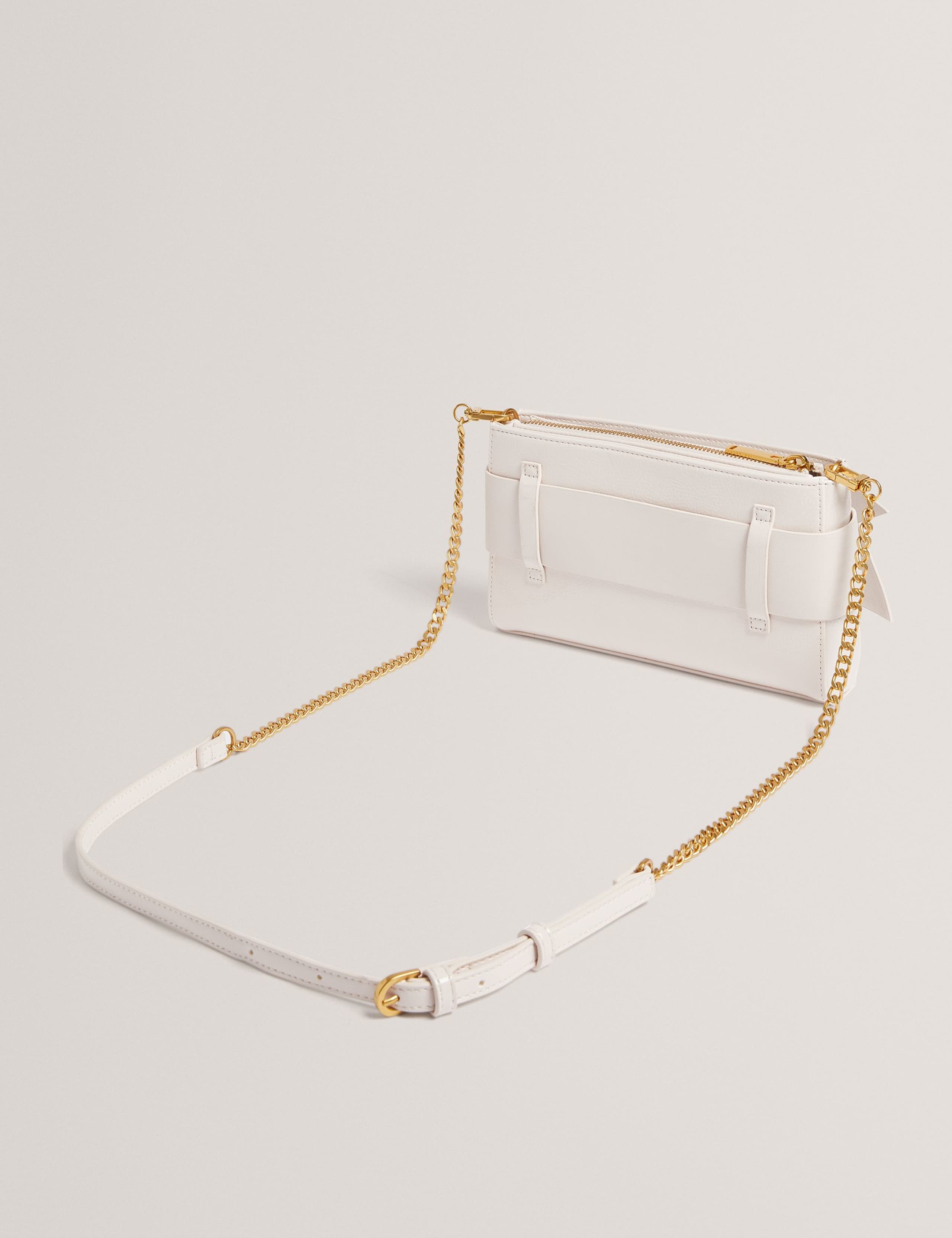 Faux Leather Knot Bow Clutch Bag 3 of 4