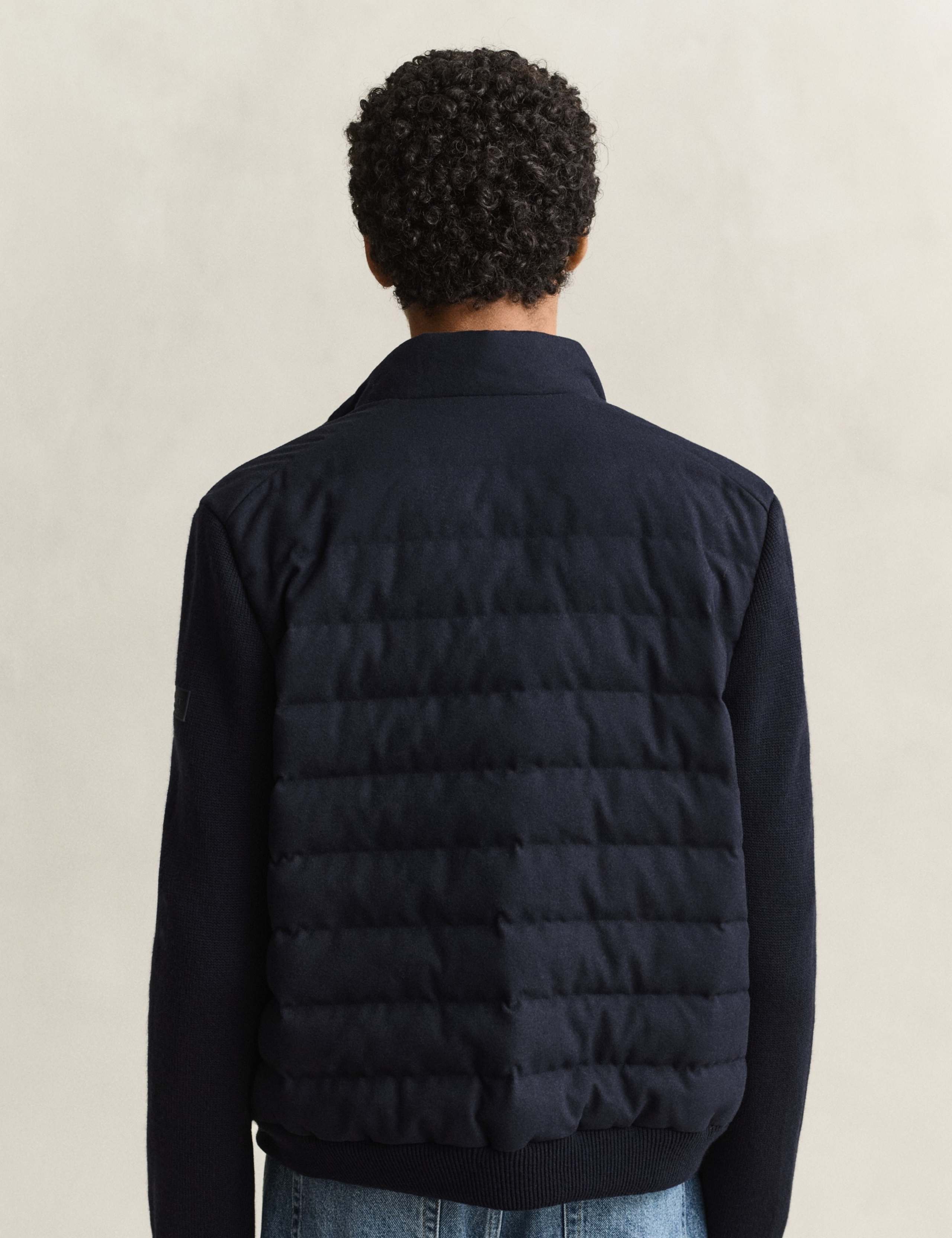 Wool Blend Padded Bomber Jacket 4 of 9