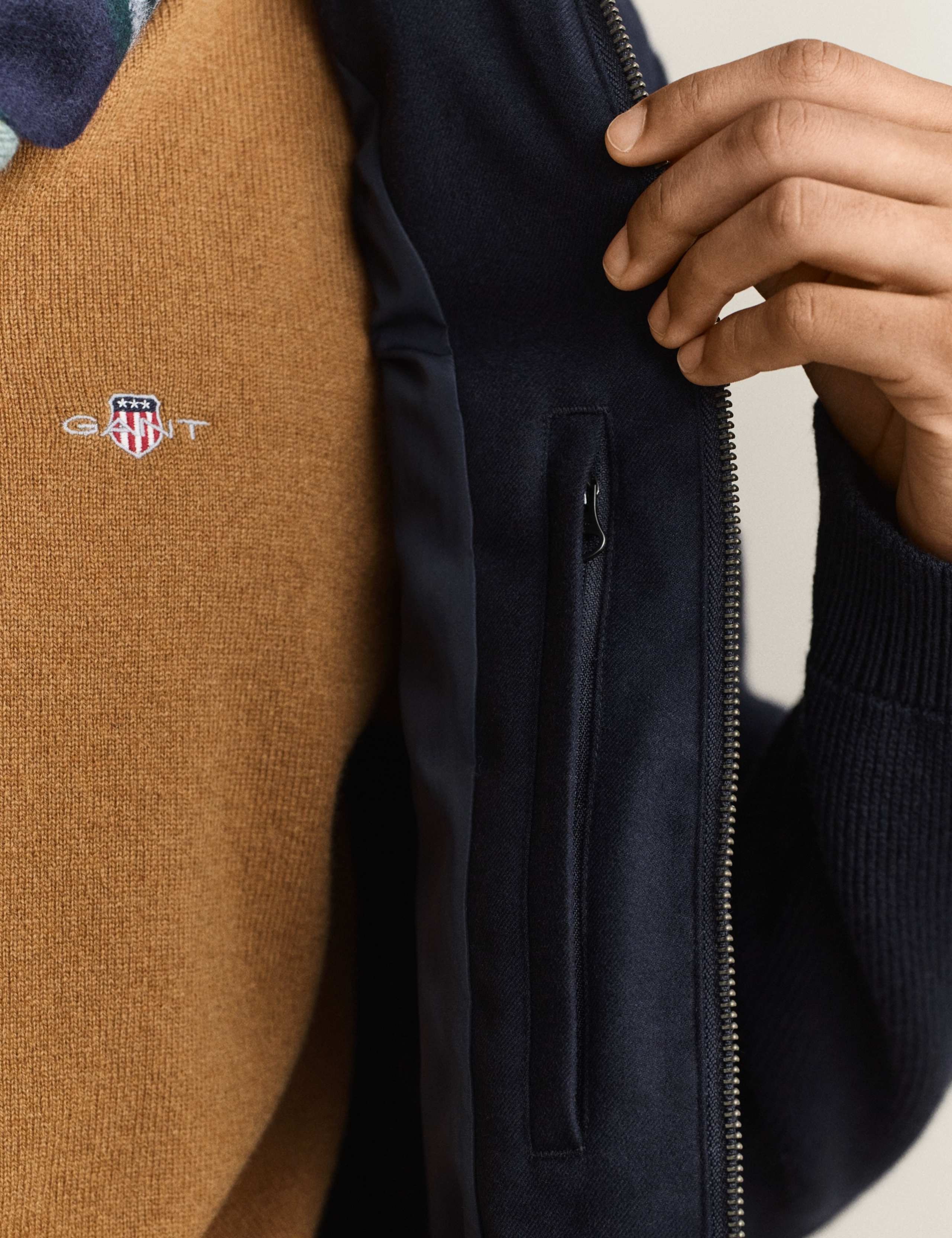 Wool Blend Padded Bomber Jacket 8 of 9