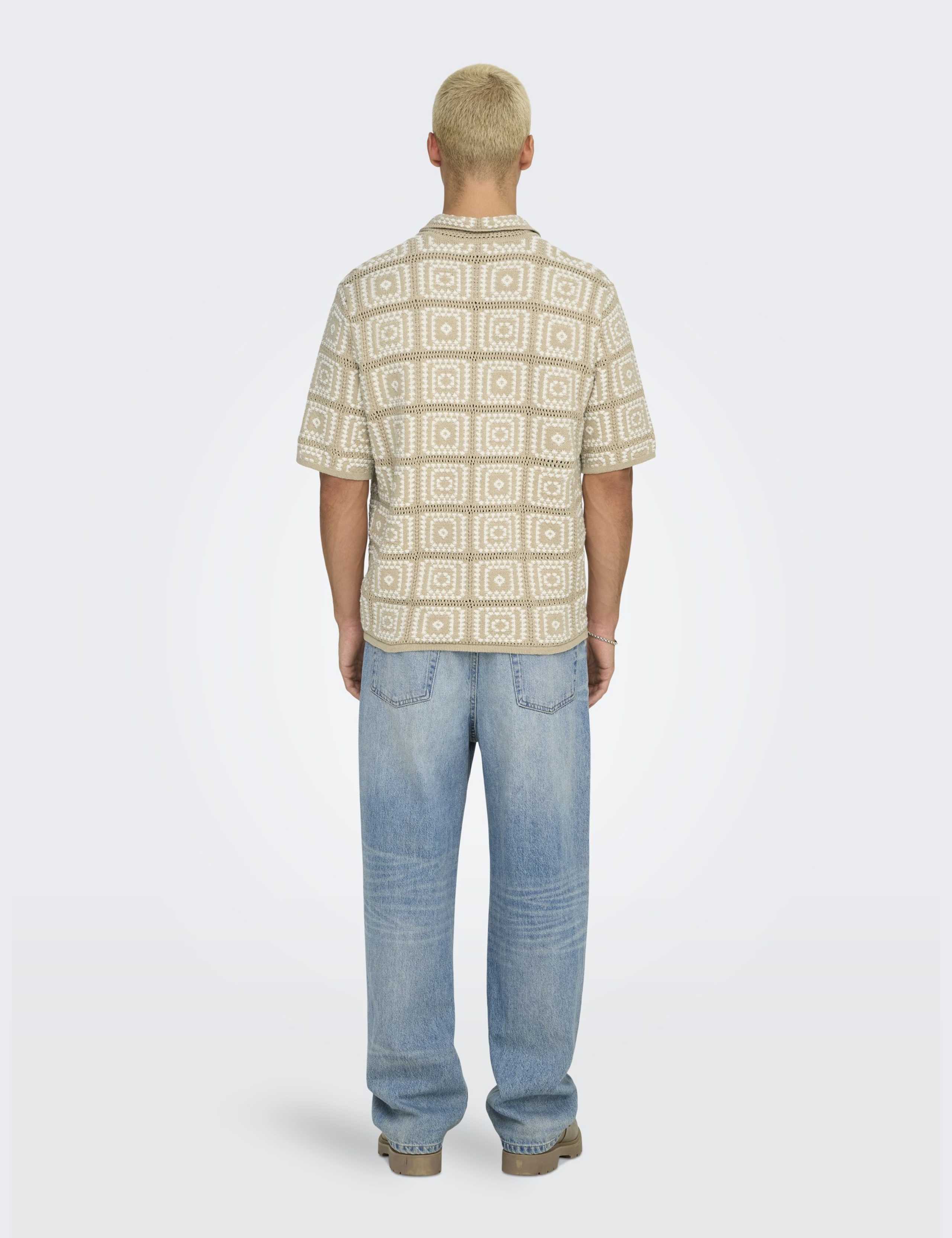 Pure Cotton Textured Knitted Polo Shirt 5 of 6