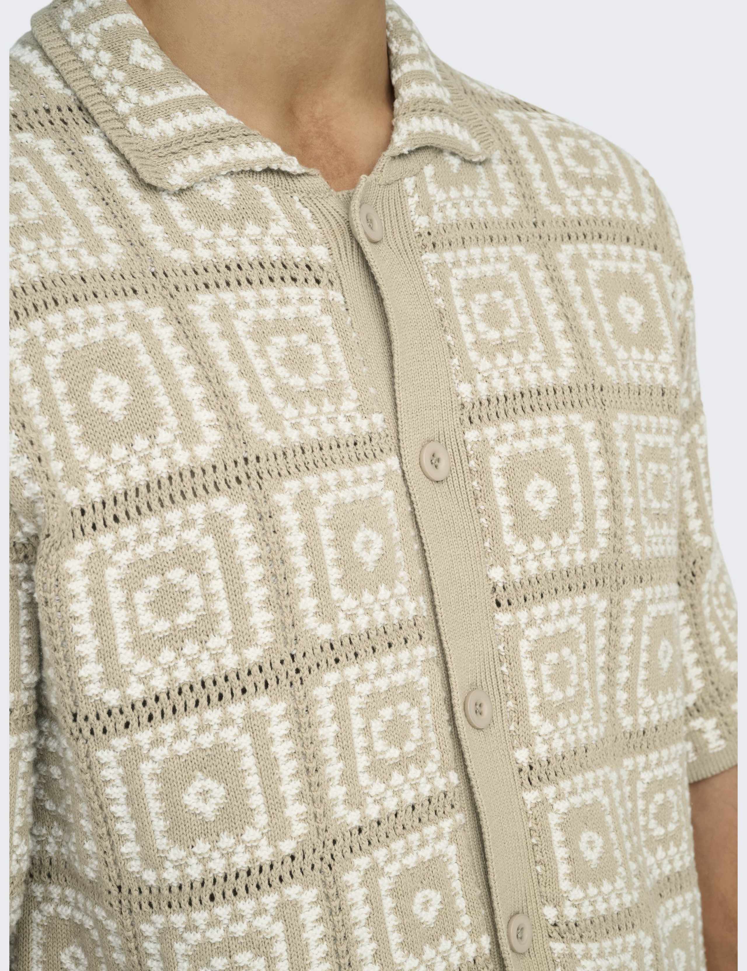Pure Cotton Textured Knitted Polo Shirt 6 of 6