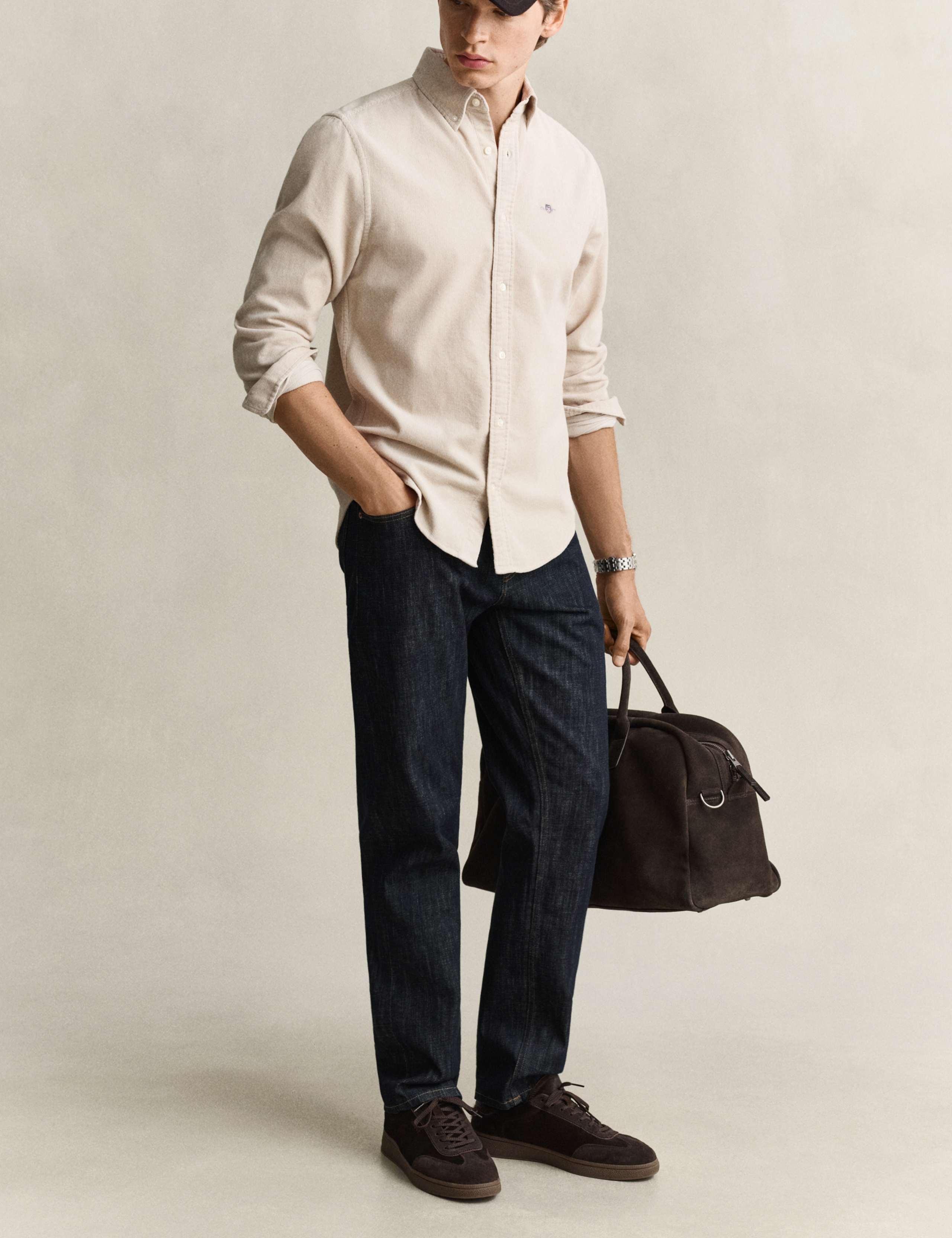 Regular Fit Pure Cotton Corduroy Shirt 3 of 7
