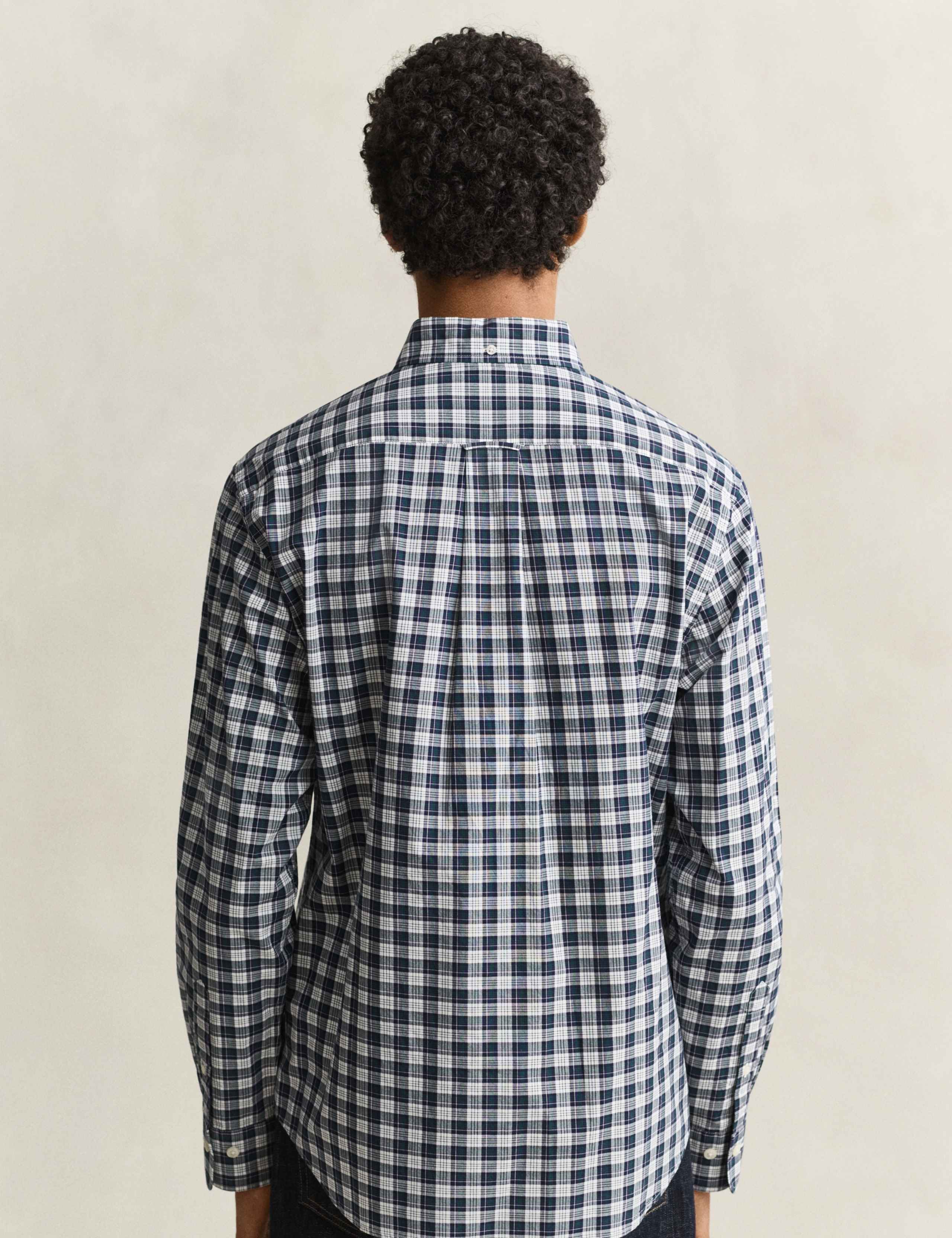 Regular Fit Pure Cotton Check Oxford Shirt 4 of 7