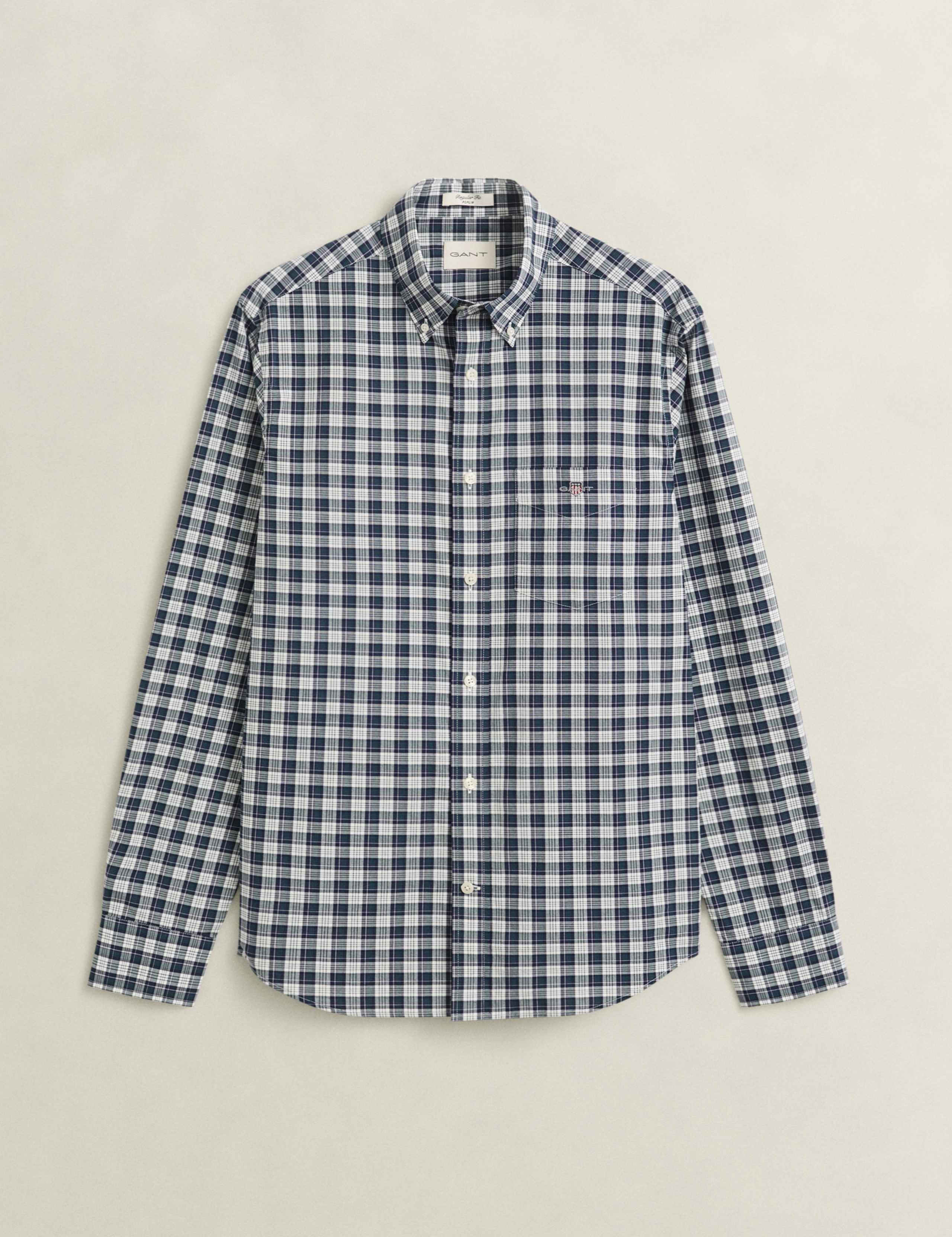 Regular Fit Pure Cotton Check Oxford Shirt 2 of 7