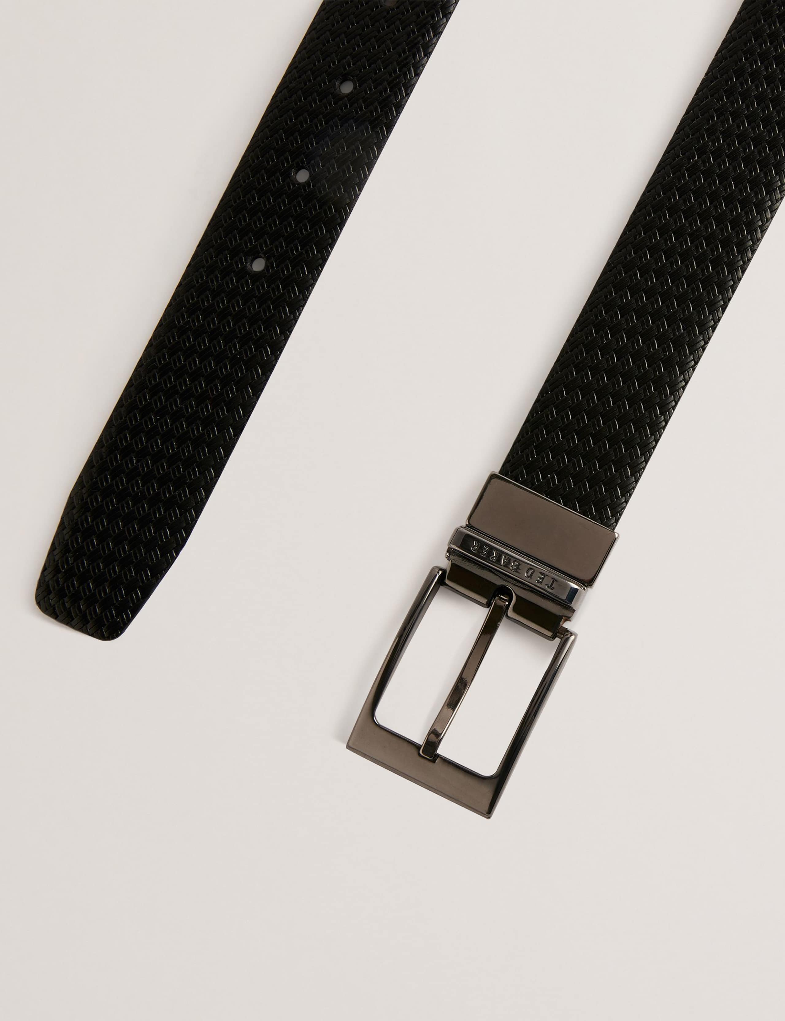 Leather Woven Texture Belt 2 of 3