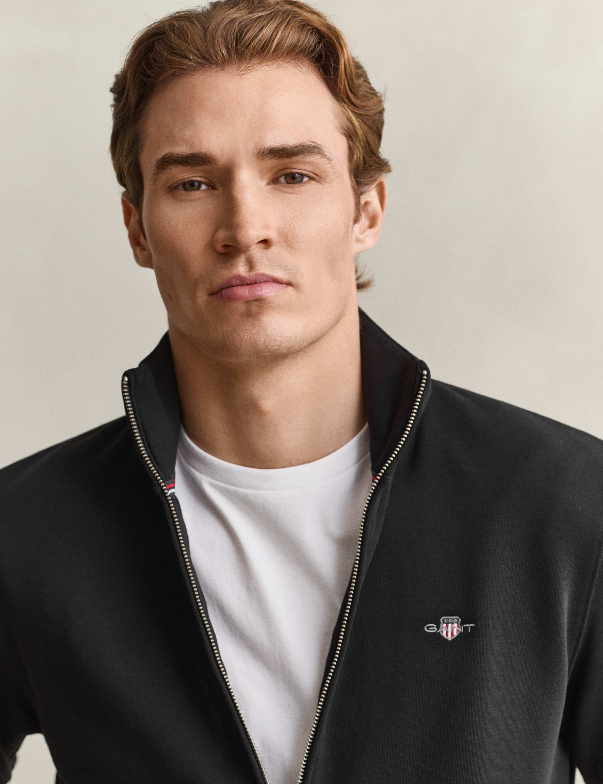 Cotton Rich High Neck Zip Up Sweatshirt 5 of 5
