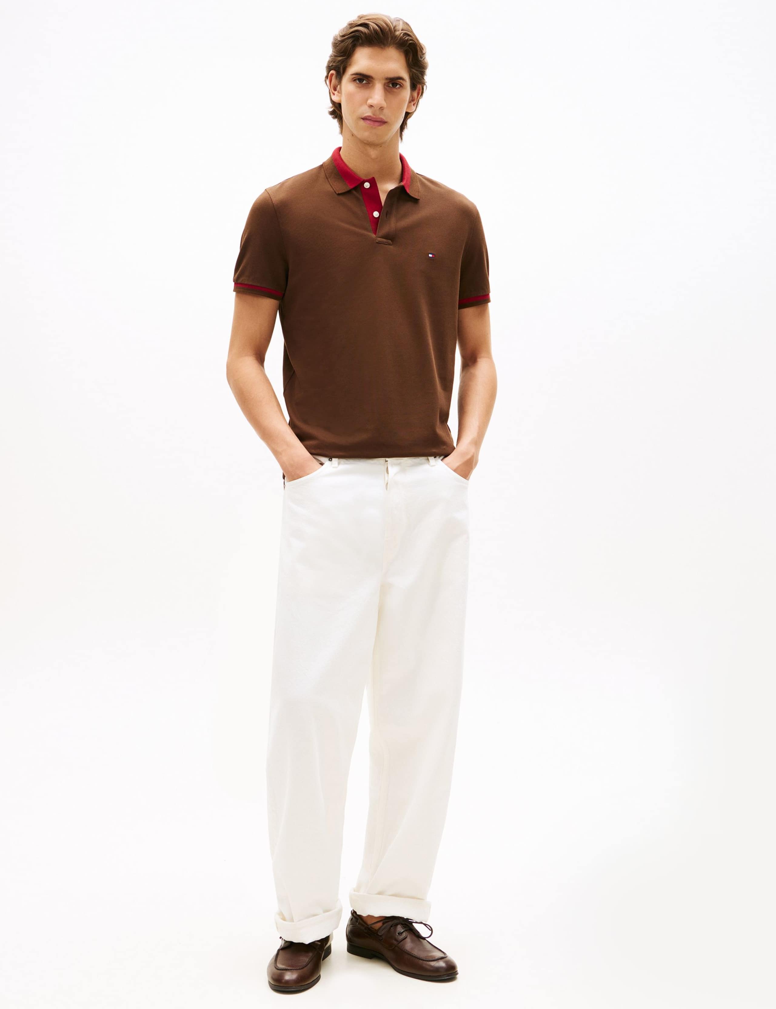 Cotton Rich Tipped Polo Shirt 3 of 5