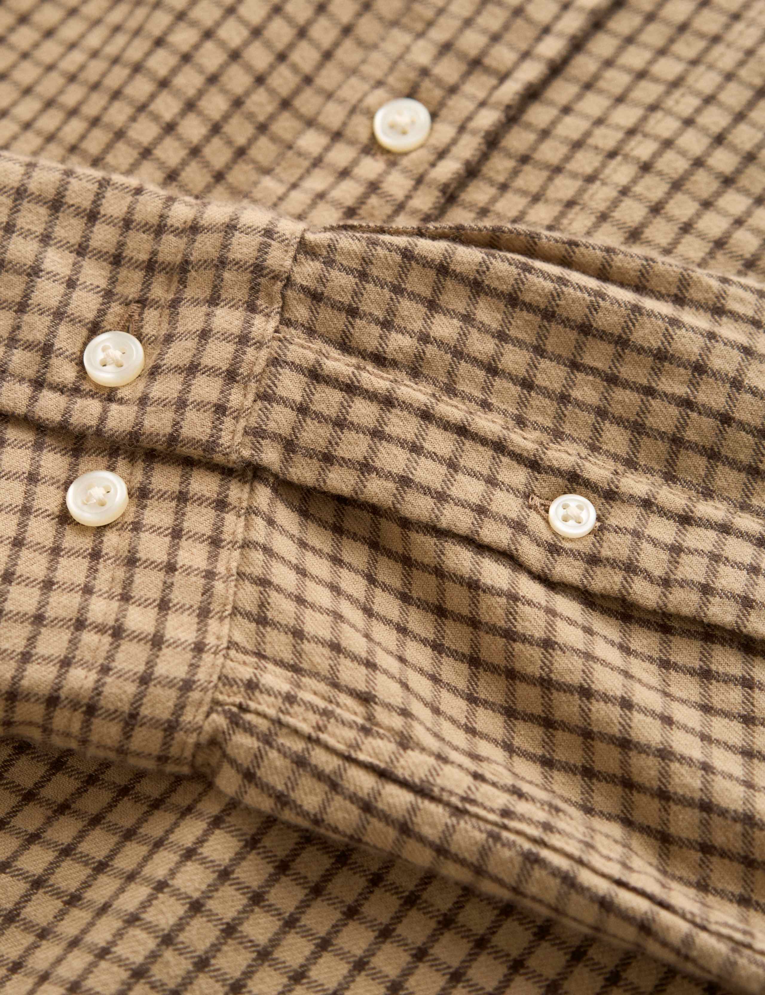 Regular Fit Pure Cotton Check Flannel Shirt 3 of 3