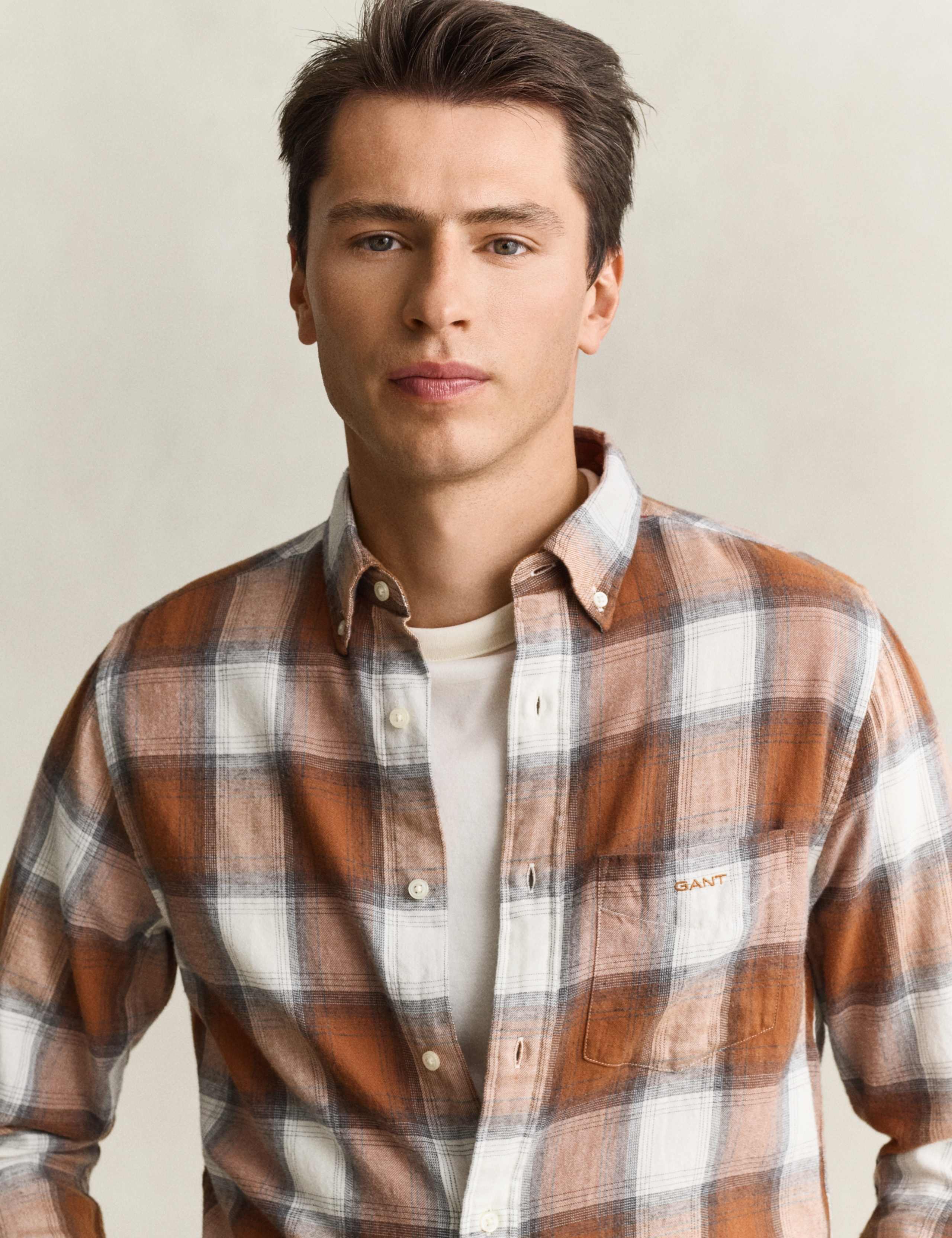 Regular Fit Pure Cotton Check Flannel Shirt 5 of 6