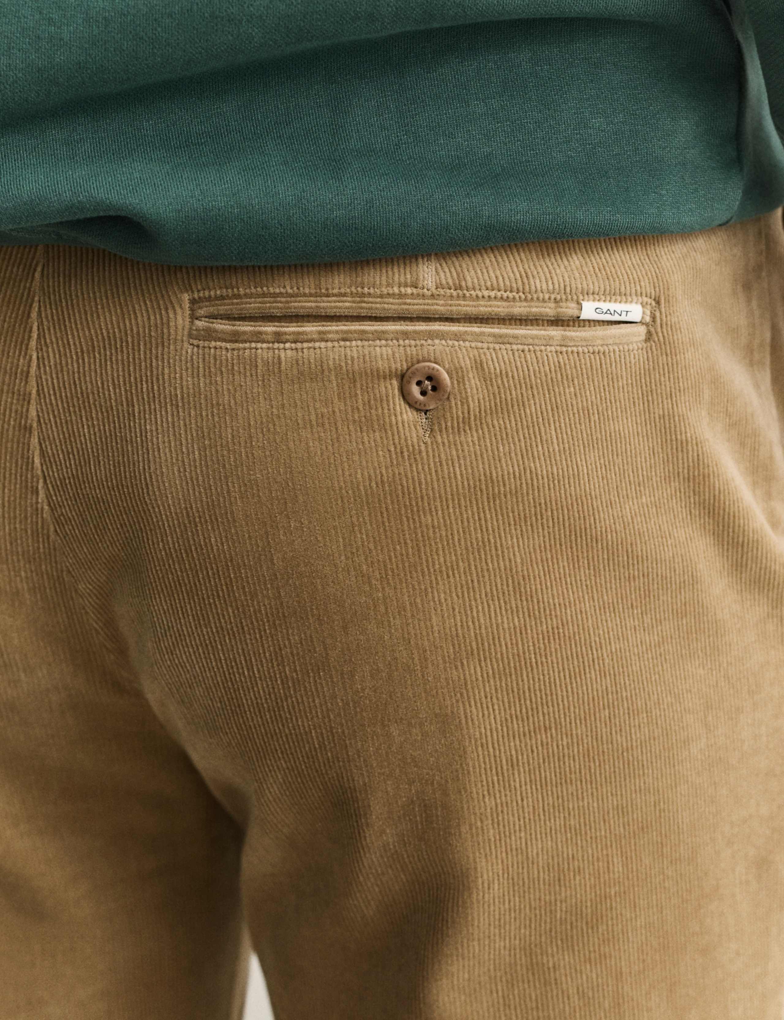 Regular Fit Cotton Rich Corduroy Chinos 6 of 7