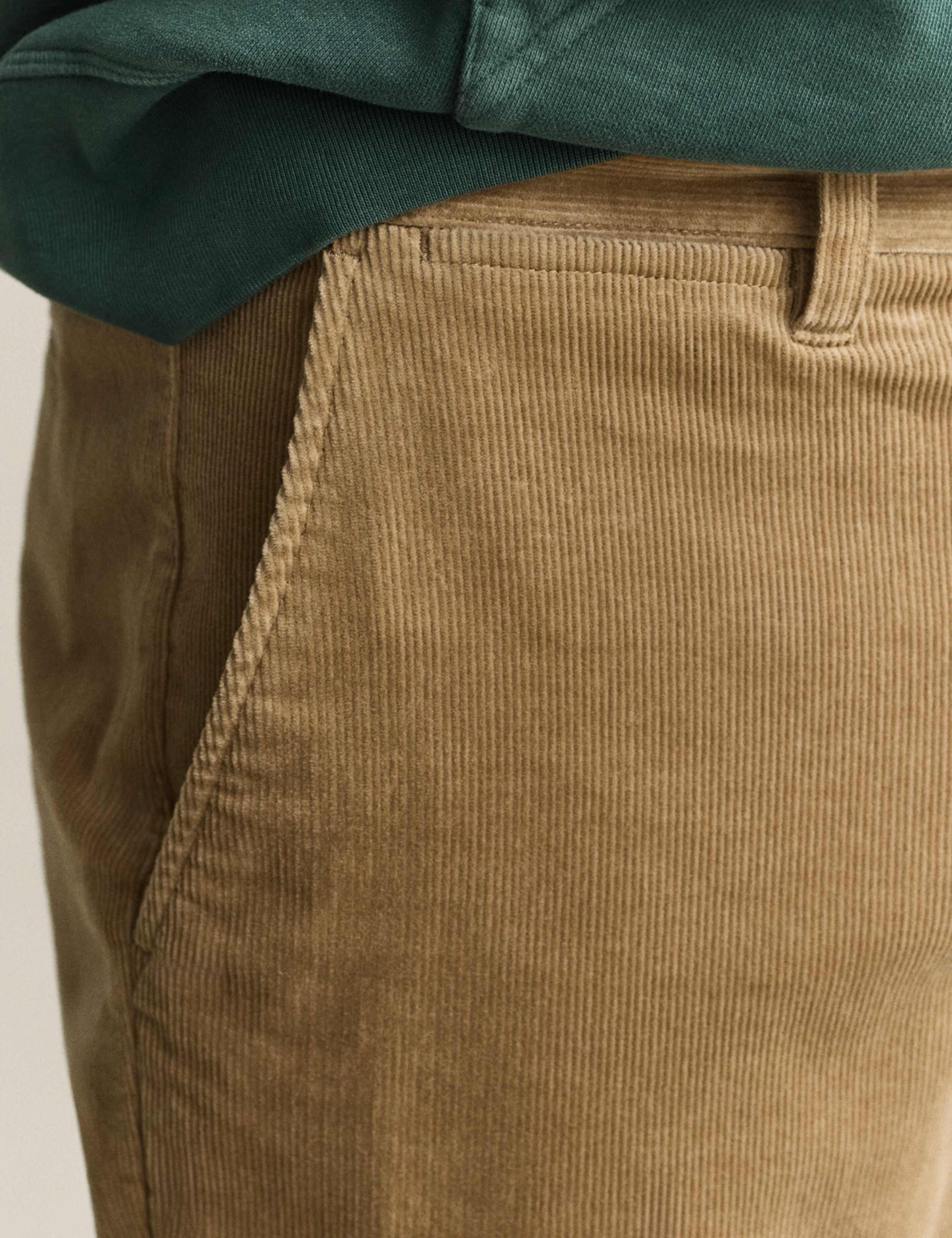 Regular Fit Cotton Rich Corduroy Chinos 7 of 7