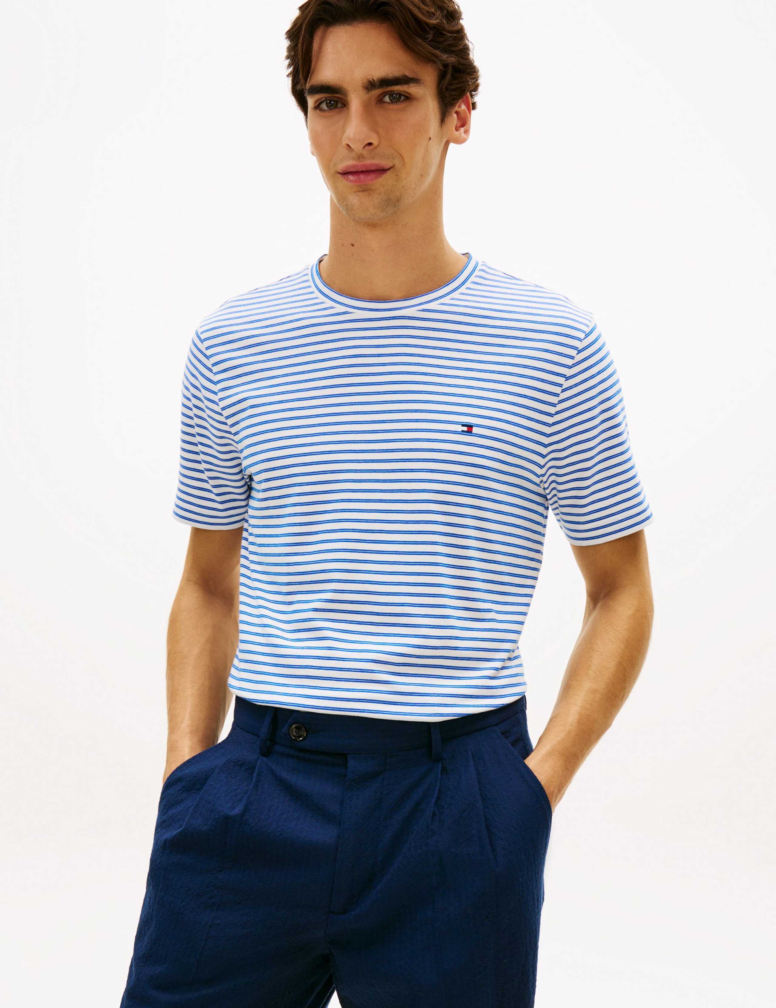 Pure Cotton Striped T-Shirt 1 of 5