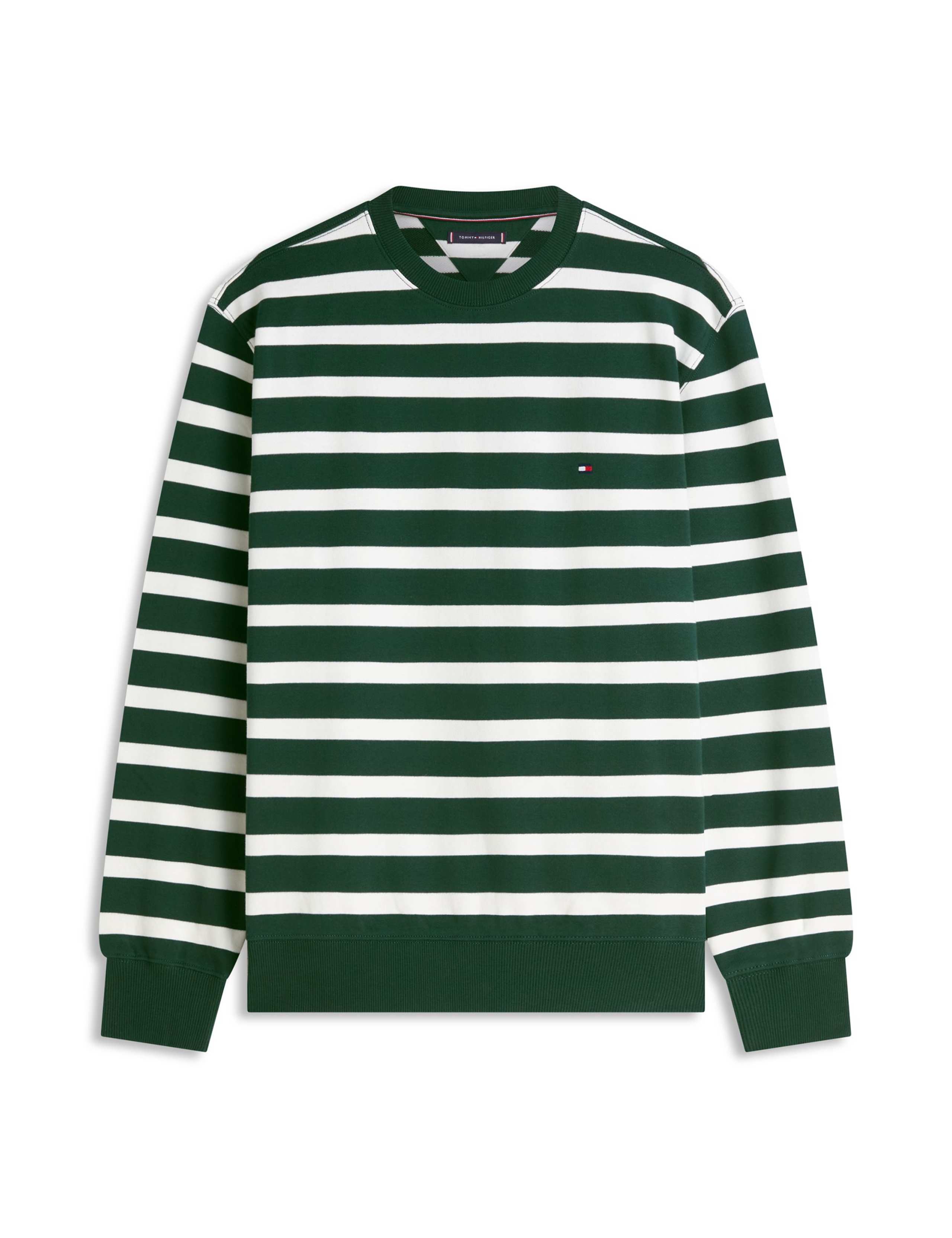 Pure Cotton Striped Crew Neck Sweatshirt 2 of 5