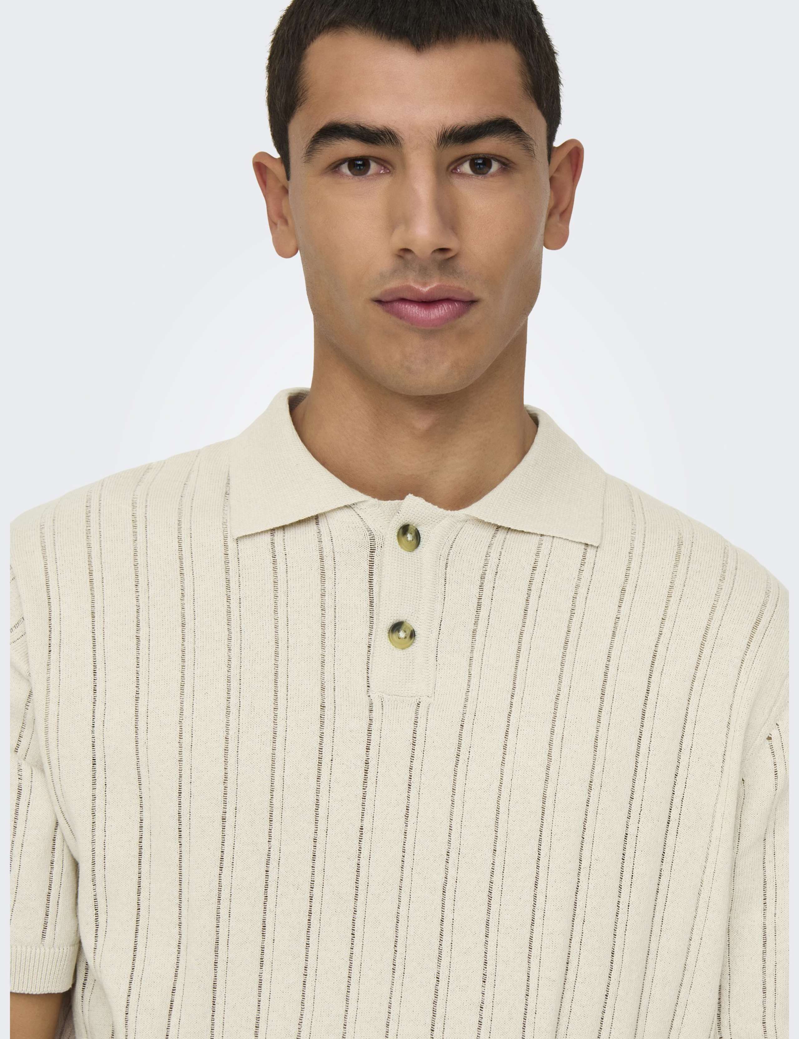 Cotton Rich Knitted Polo Shirt 4 of 5