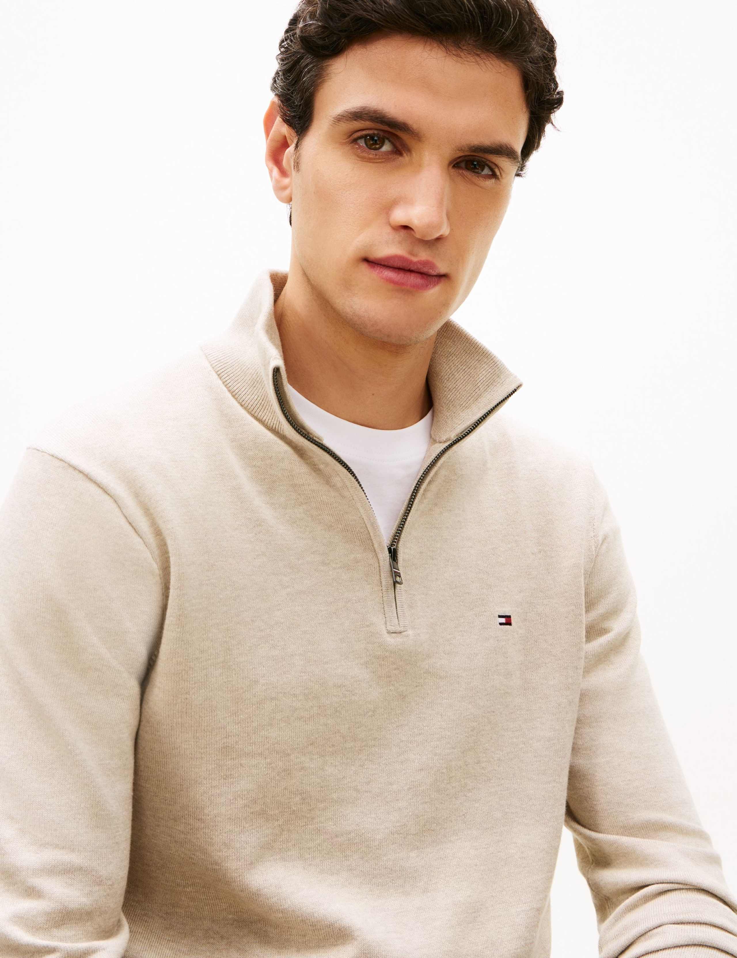 Pure Cotton Half Zip Jumper 5 of 5