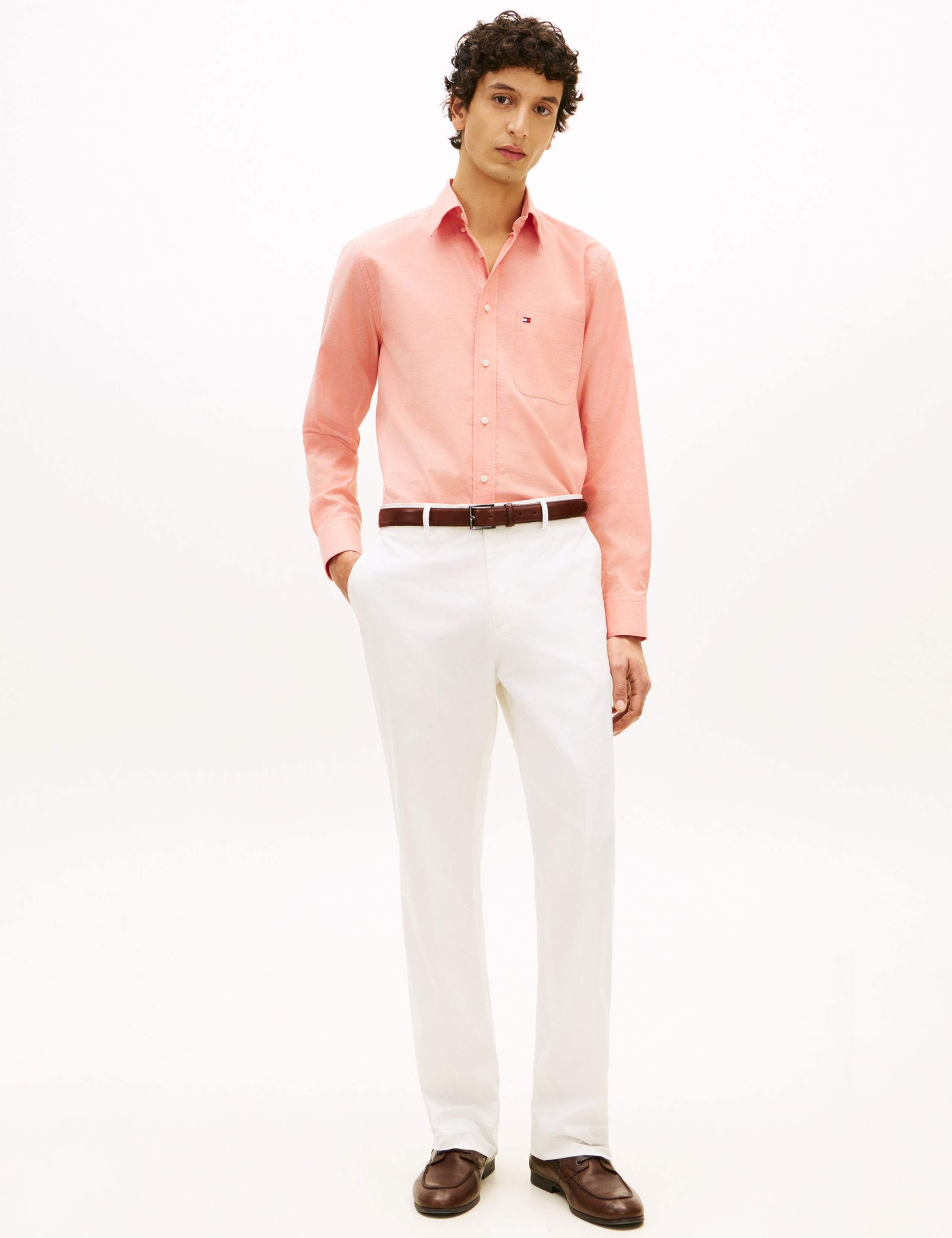 Slim Fit Cotton Rich Oxford Shirt 3 of 5