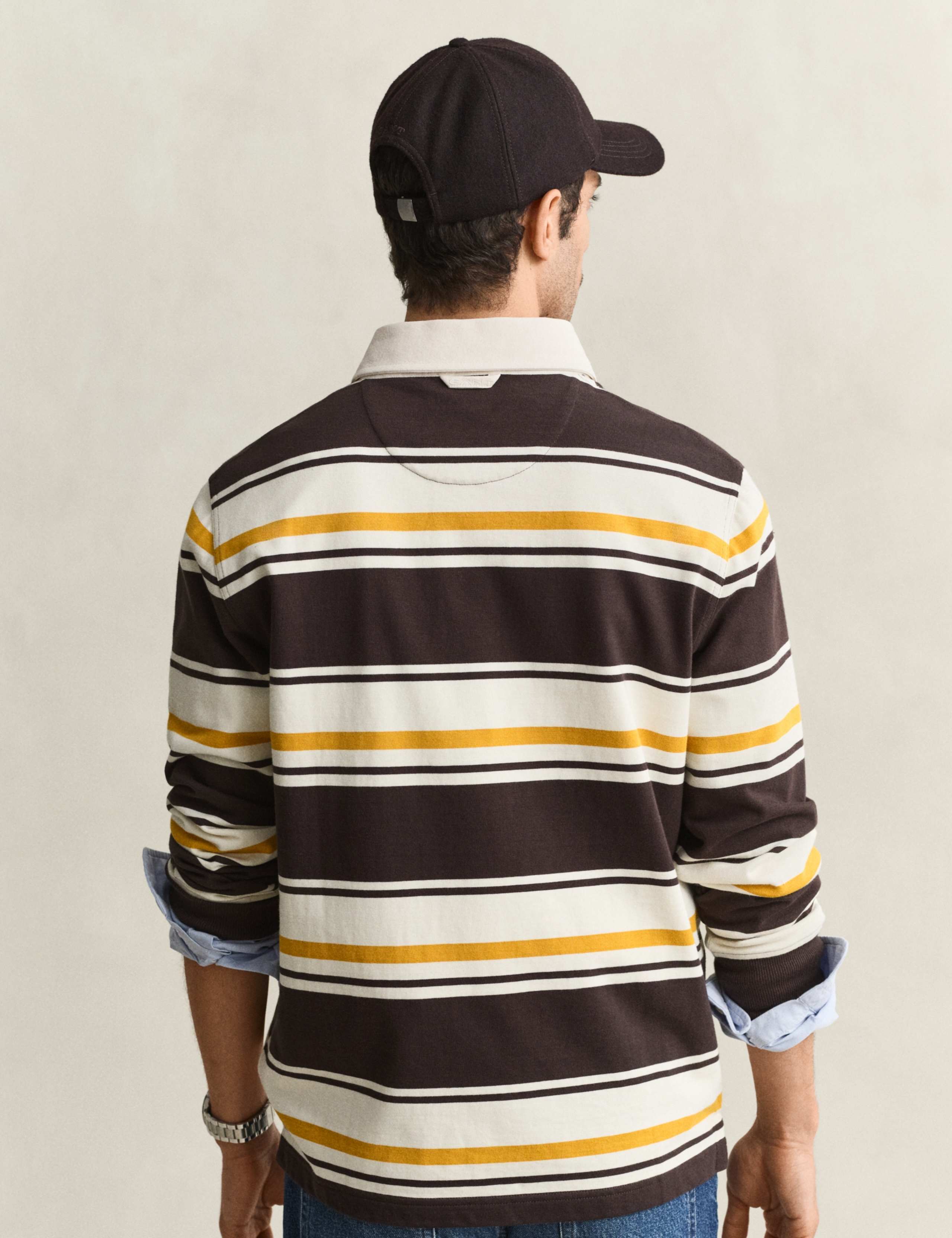 Pure Cotton Striped Heavy Rugby Shirt 4 of 6