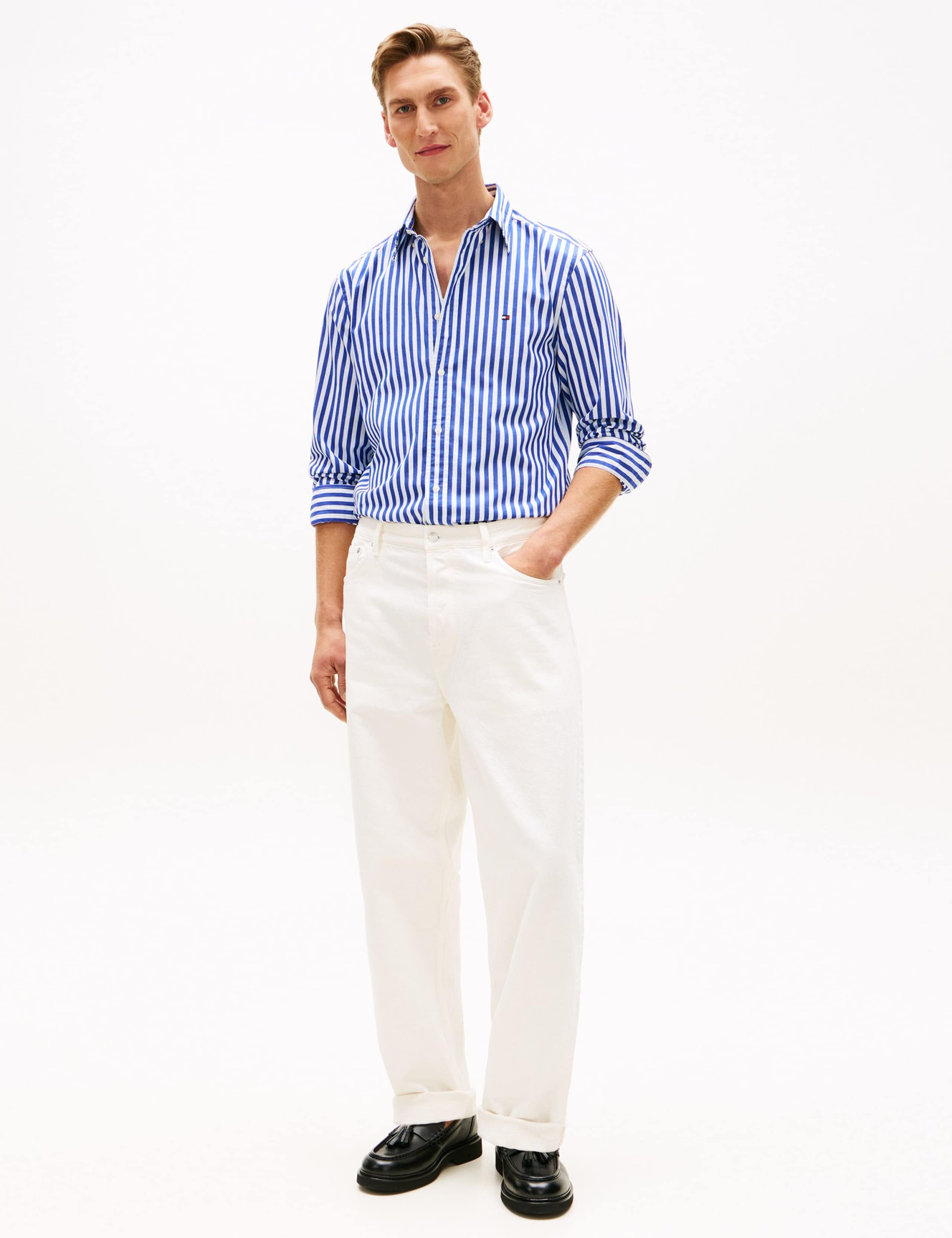 Regular Fit Pure Cotton Striped Shirt 3 of 5