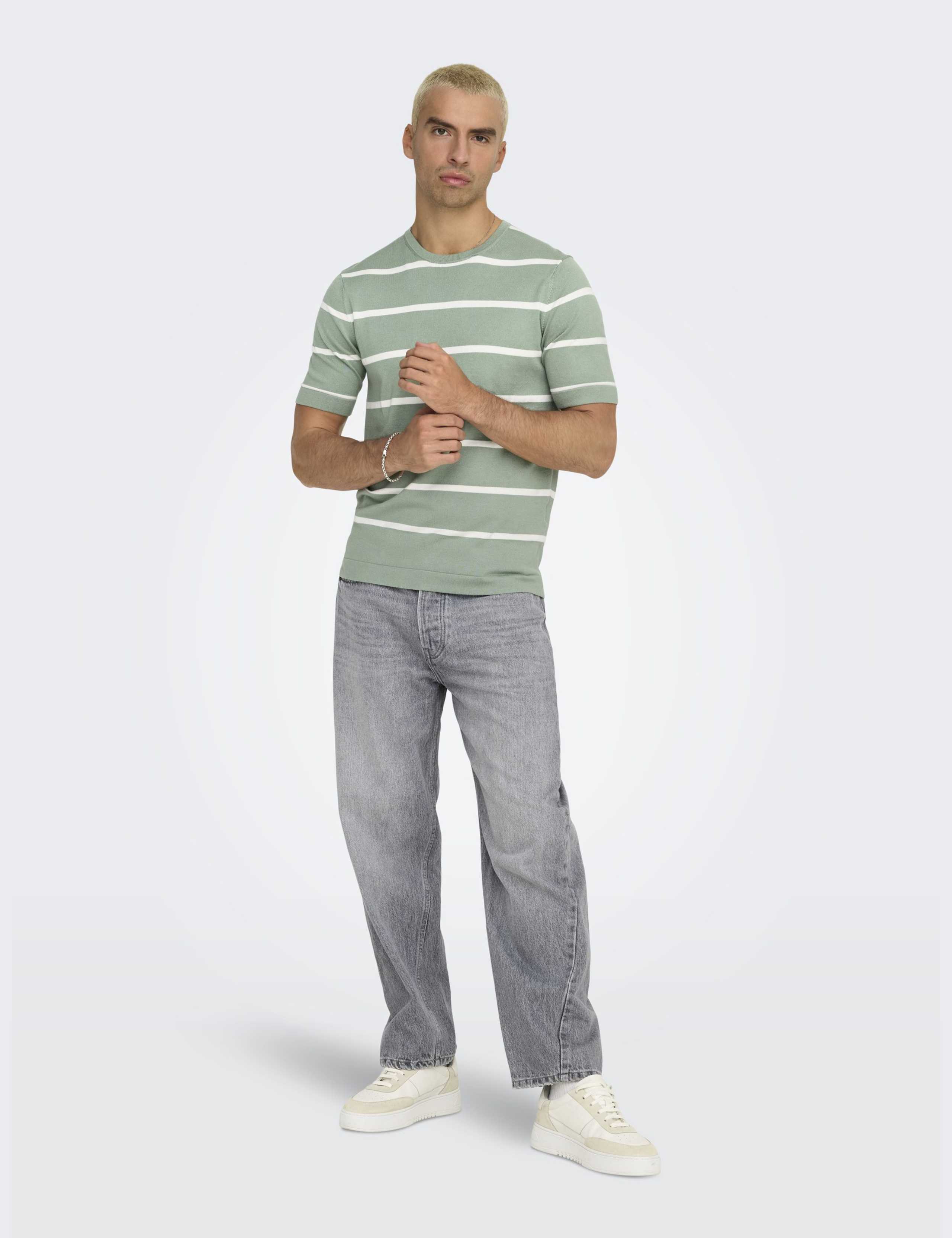 Striped Knitted T-Shirt 3 of 6