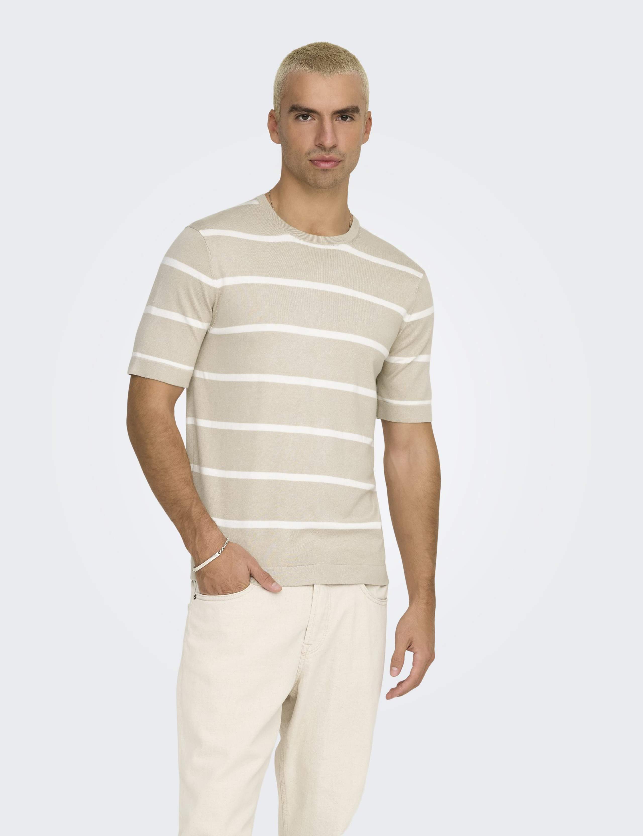 Striped Knitted T-Shirt 1 of 6