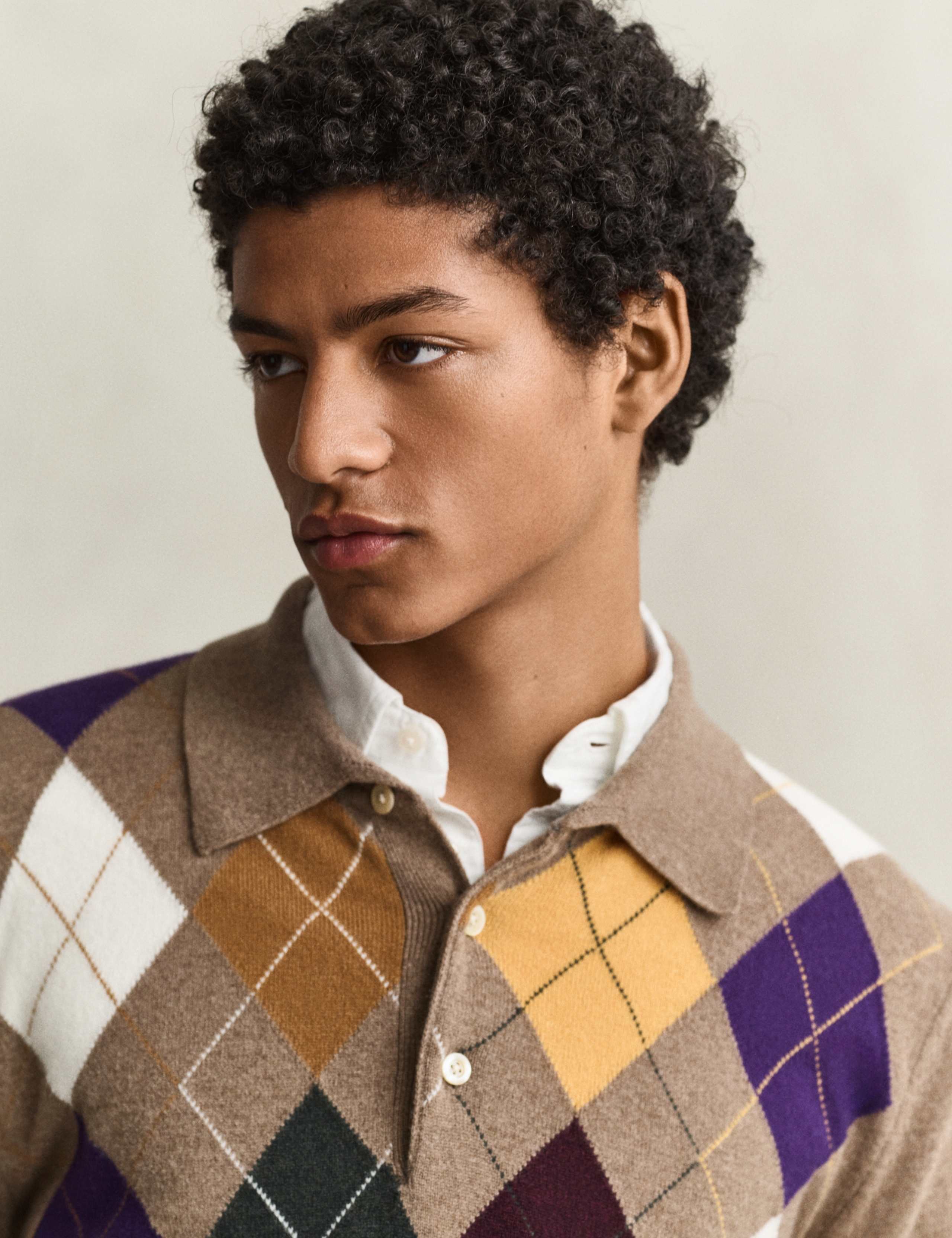 Pure Superfine Lambswool Knitted Polo Shirt 5 of 5