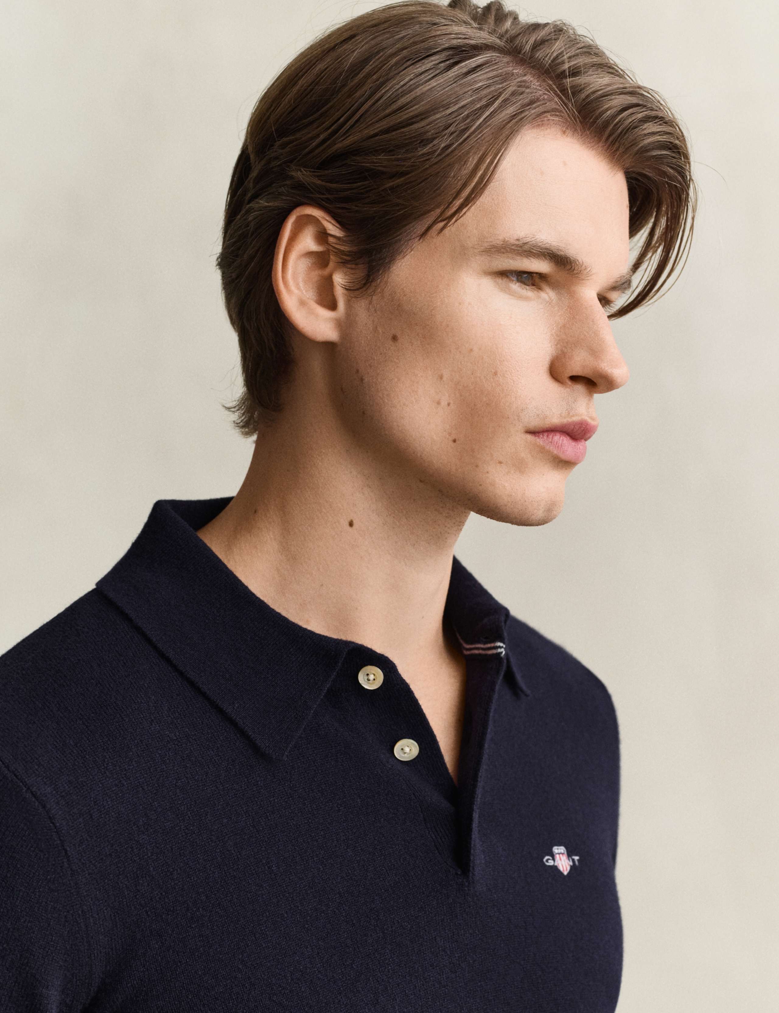 Superfine Lambswool Knitted Polo Shirt 5 of 5
