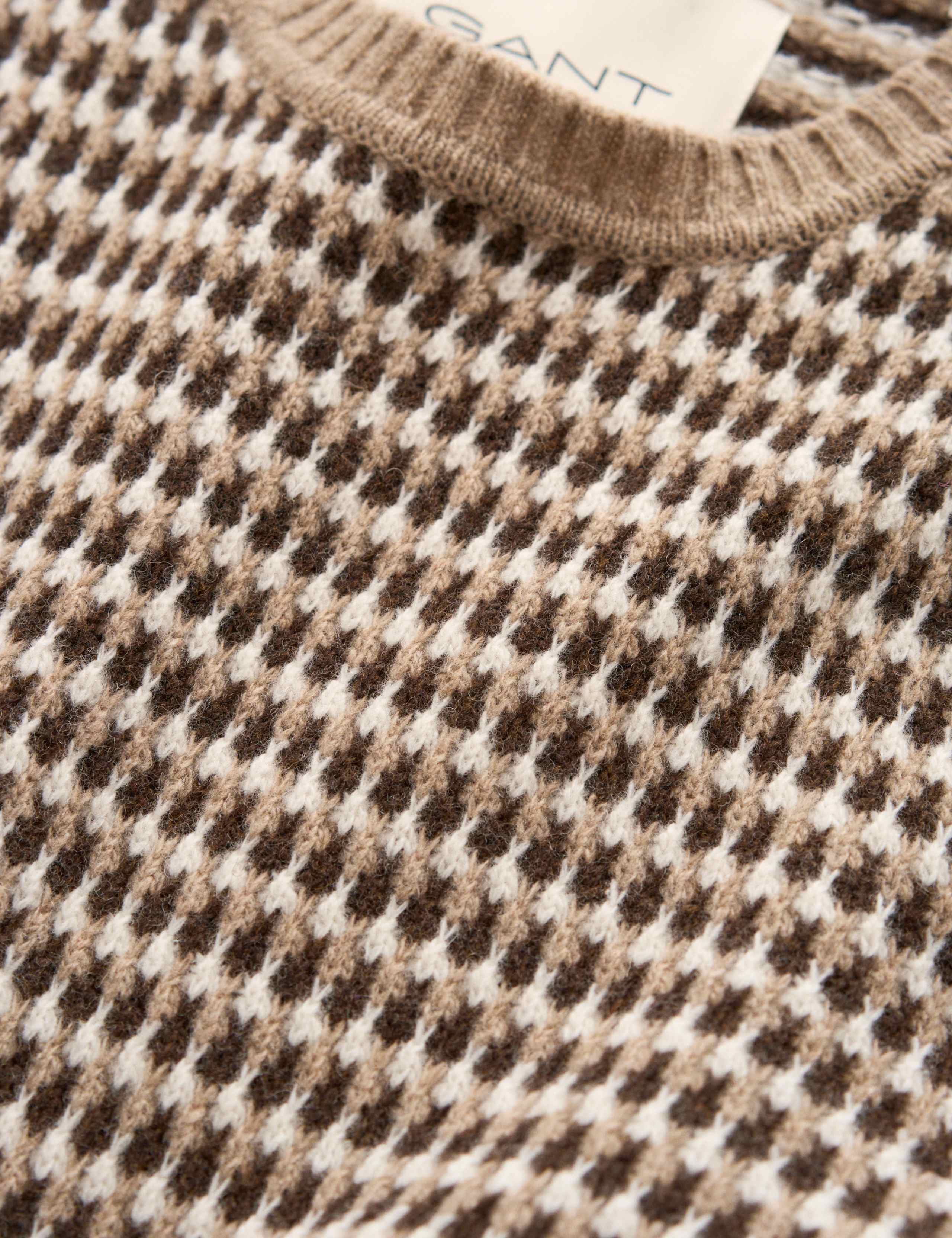 Lambswool Rich Textured Crew Neck Jumper 2 of 2