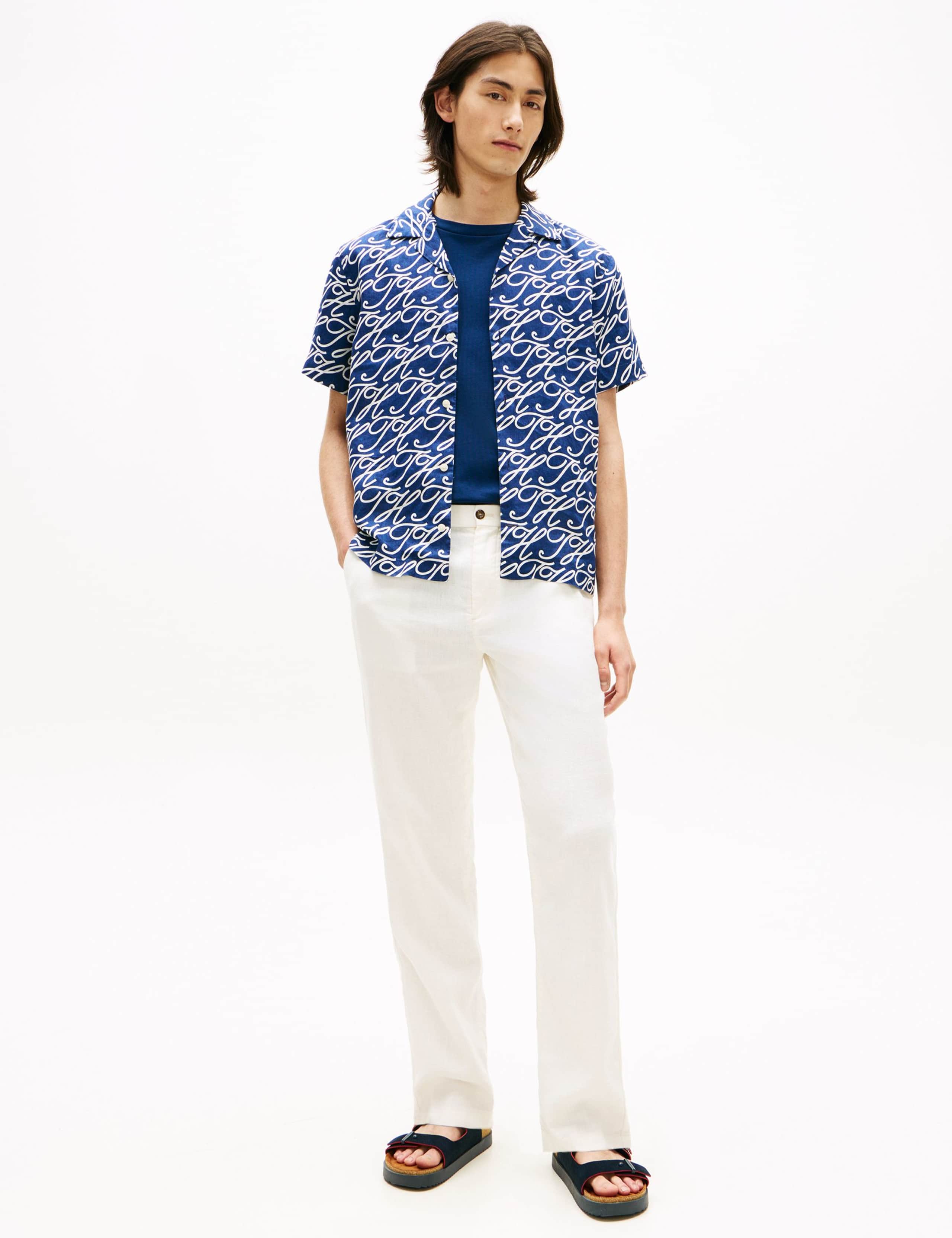 Regular Fit Pure Linen Printed Shirt 5 of 5