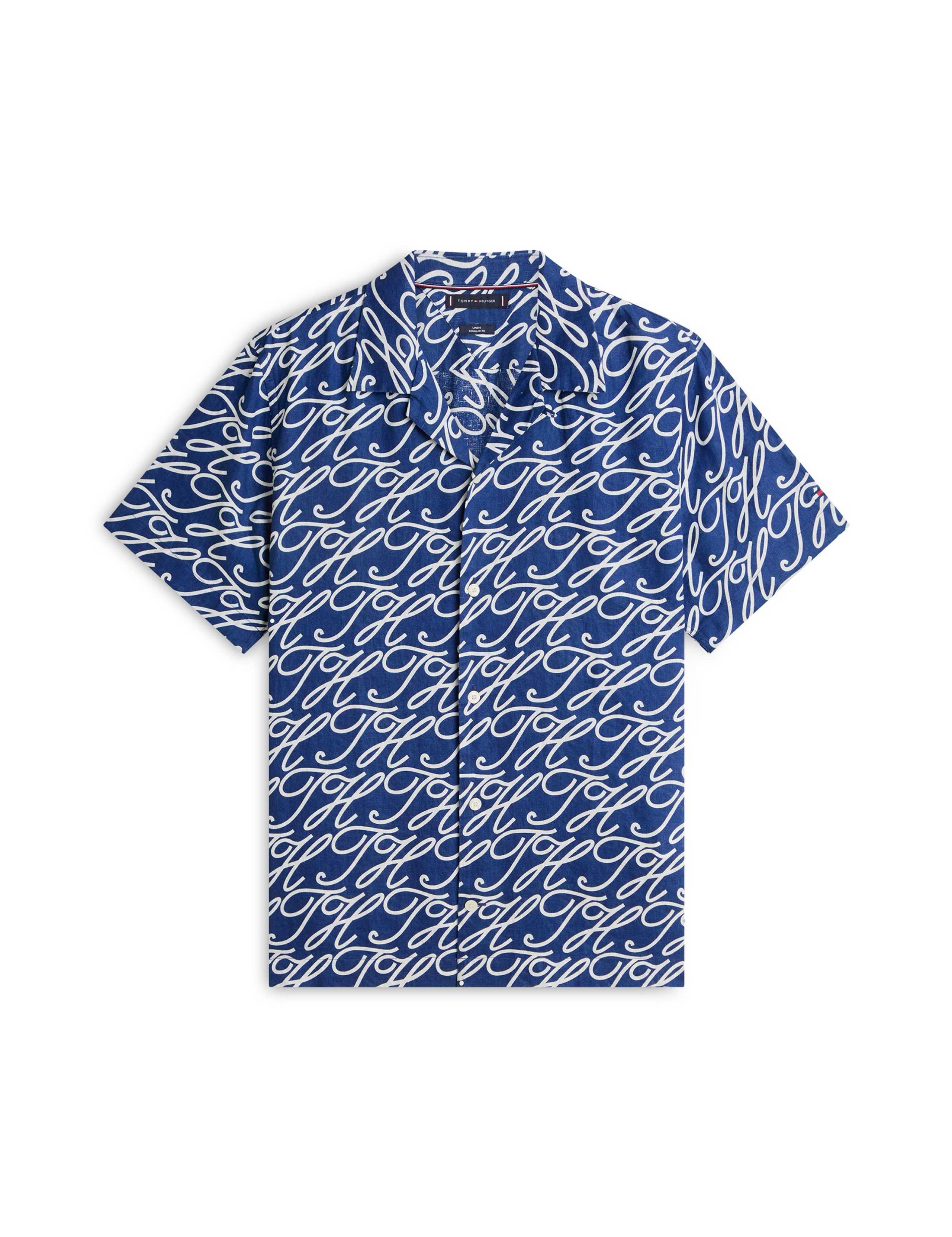 Regular Fit Pure Linen Printed Shirt 2 of 5