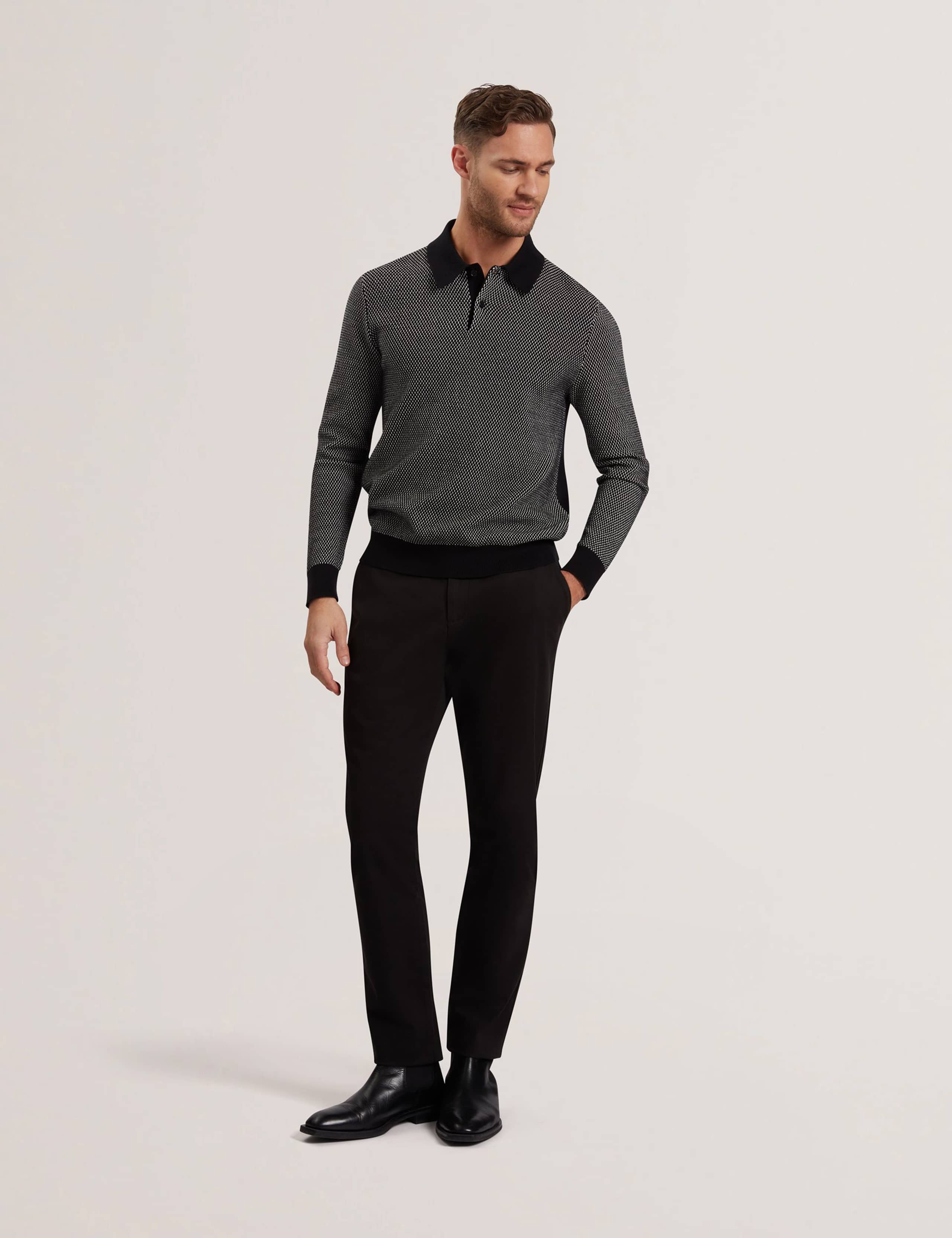 Pure Cotton Textured Polo Shirt 3 of 6