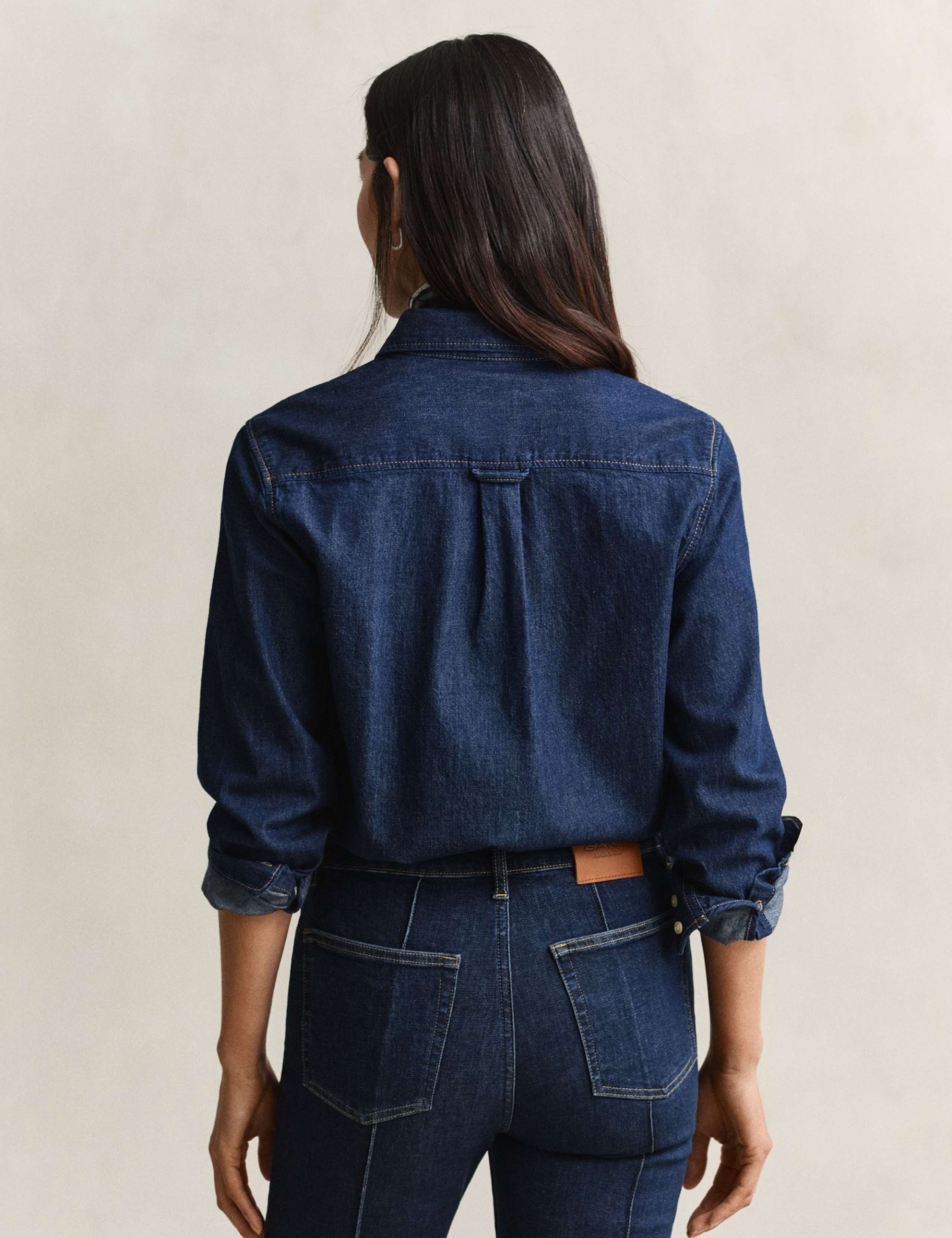 Long Sleeve Pure Cotton Collared Shirt 2 of 7