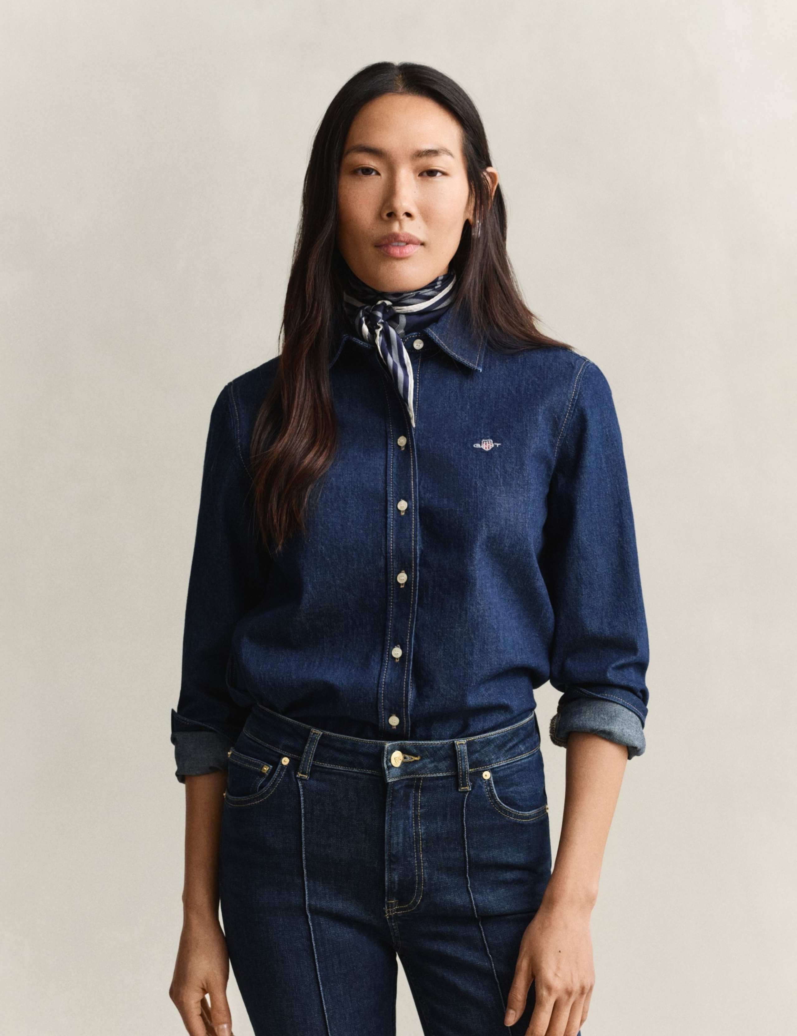 Long Sleeve Pure Cotton Collared Shirt 3 of 7