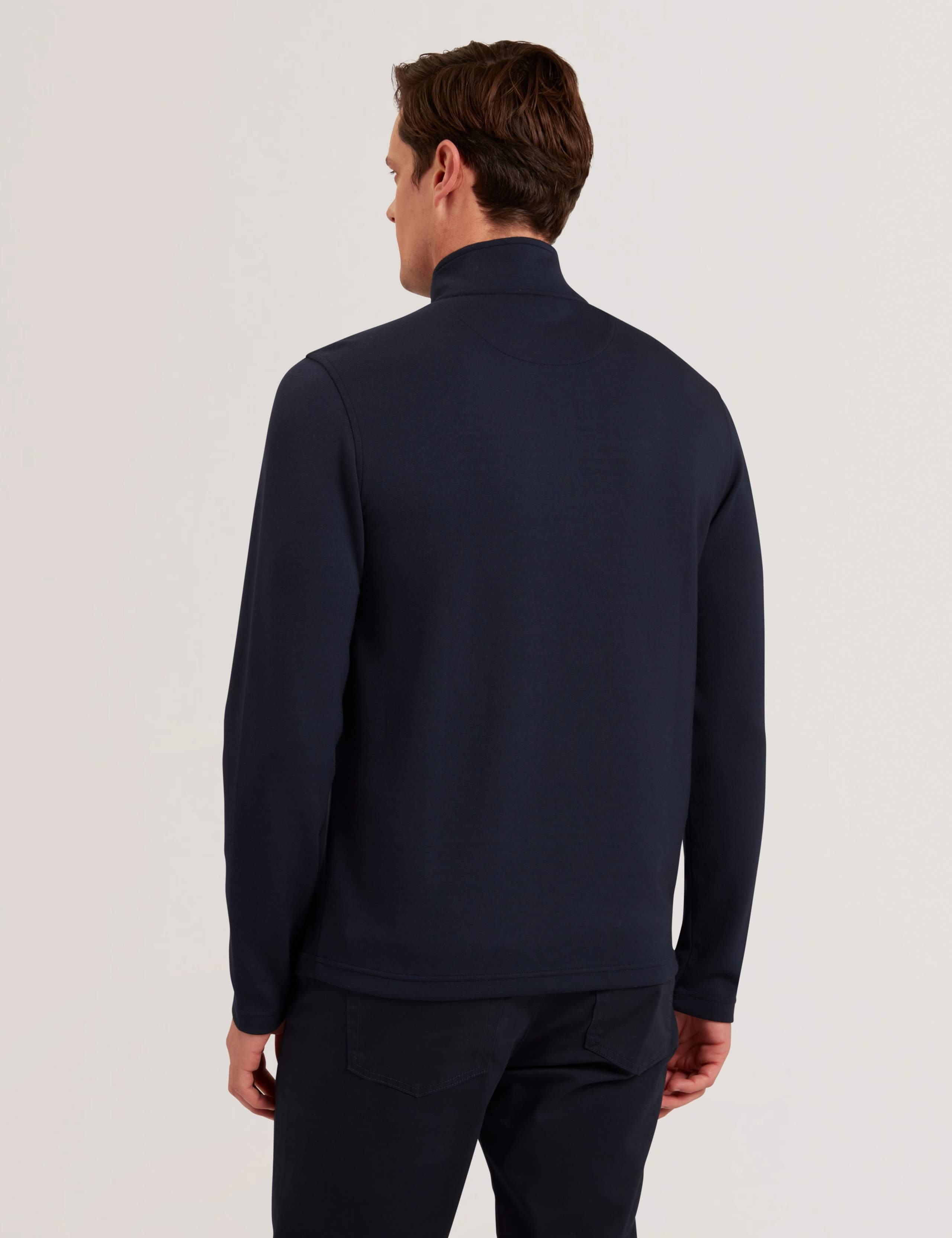 Modal Blend Half Zip Long Sleeve Sweatshirt 5 of 5