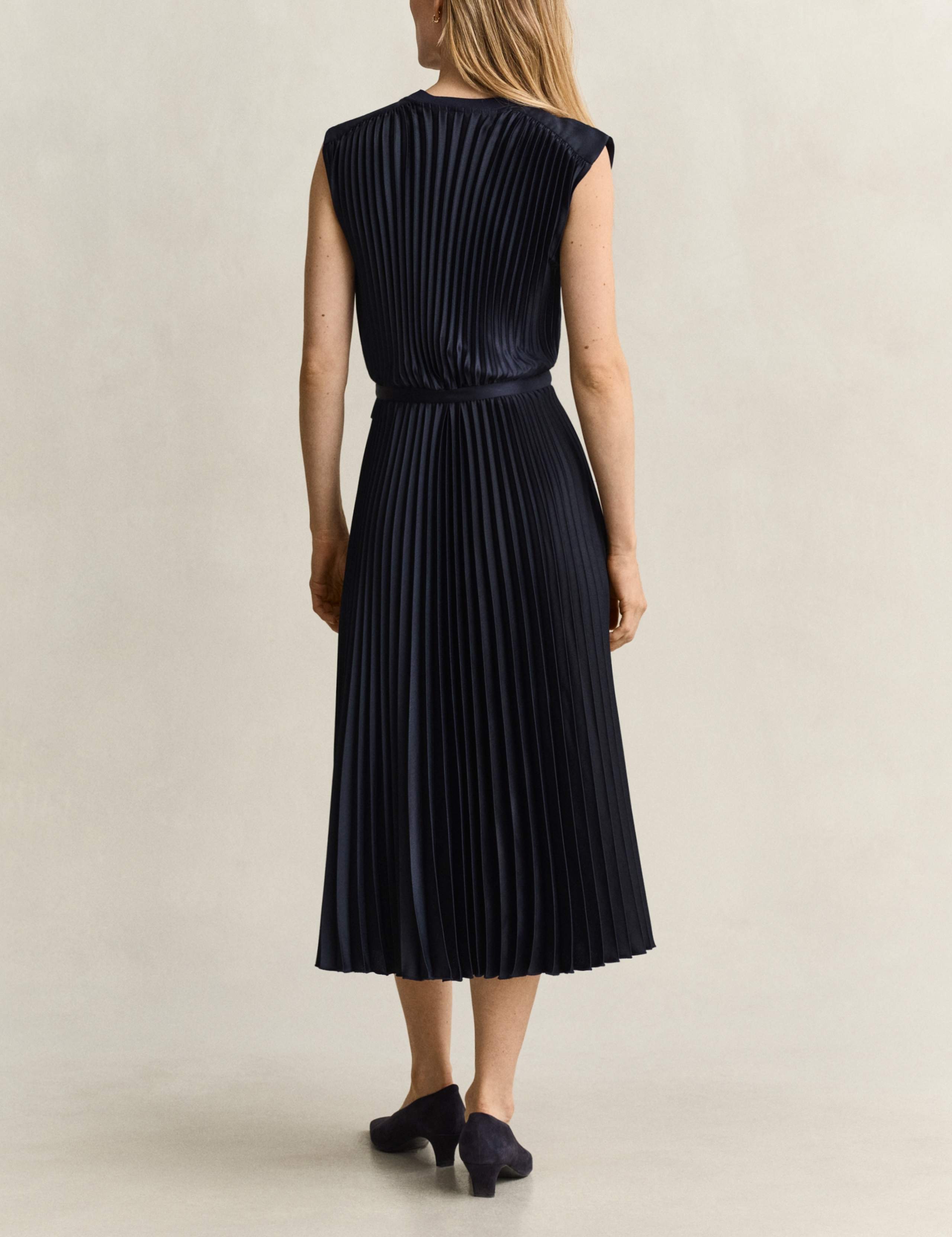 Plisse Midi Waisted Dress 4 of 7