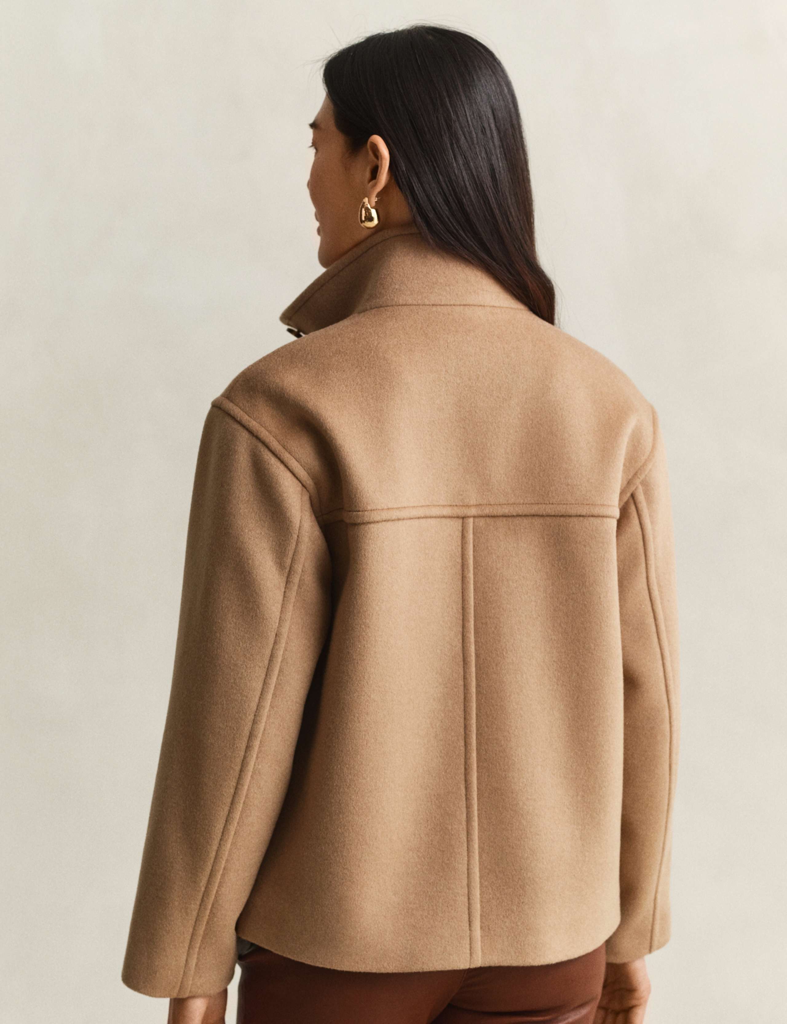 Wool Rich Funnel Neck Jacket 4 of 6