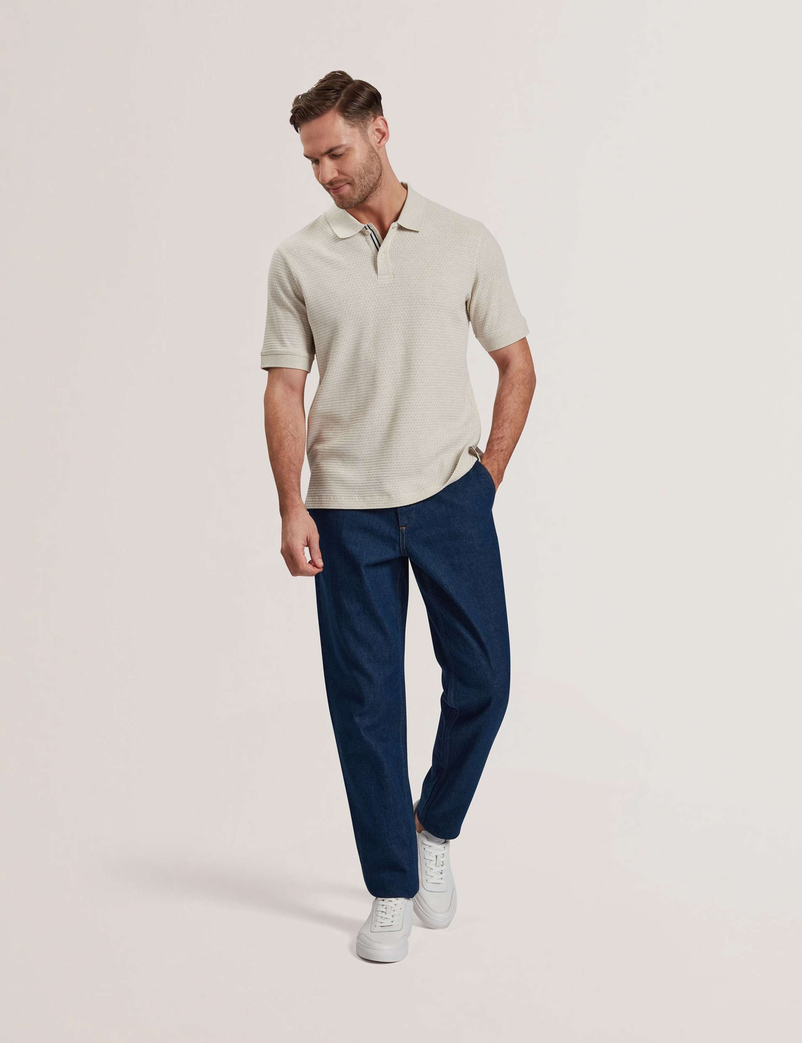 Straight Fit Pure Cotton Jeans 3 of 6