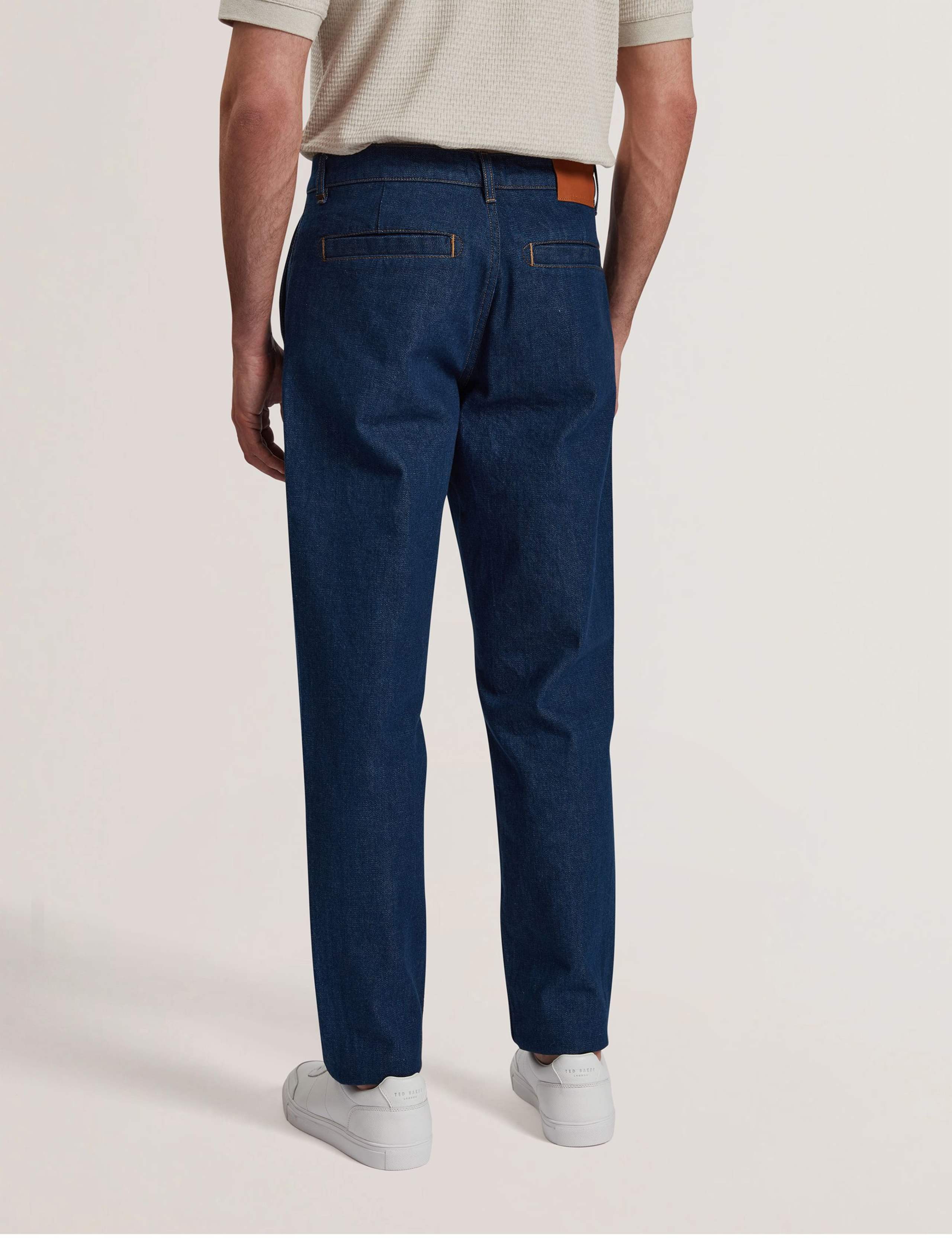 Straight Fit Pure Cotton Jeans 4 of 6