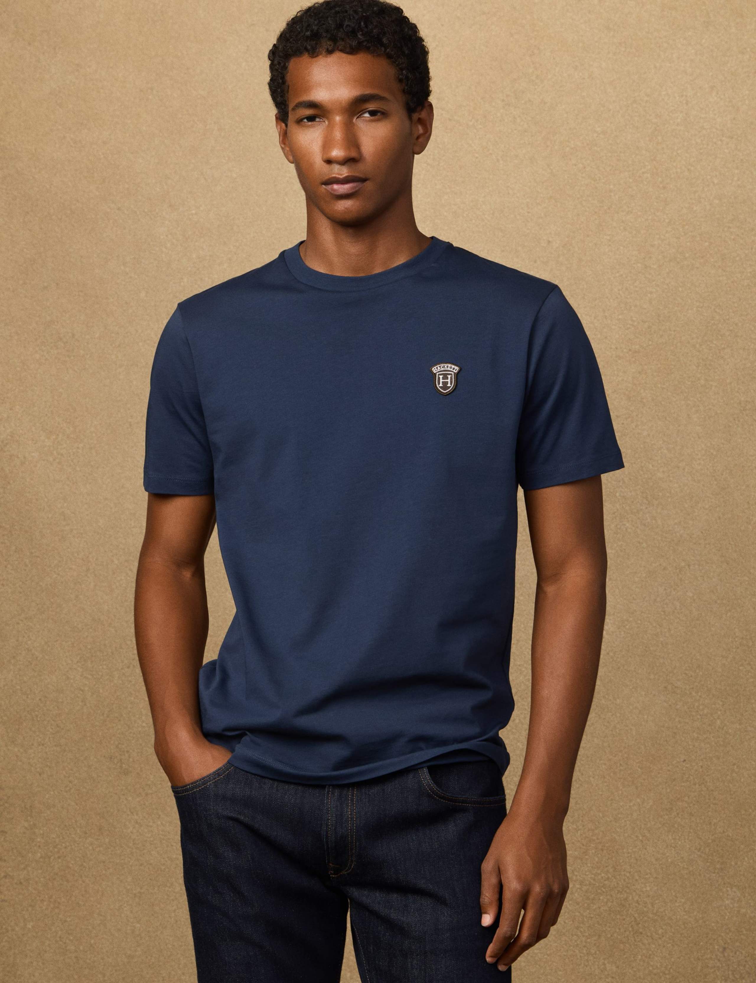 Pure Cotton Crew Neck T-Shirt 6 of 8