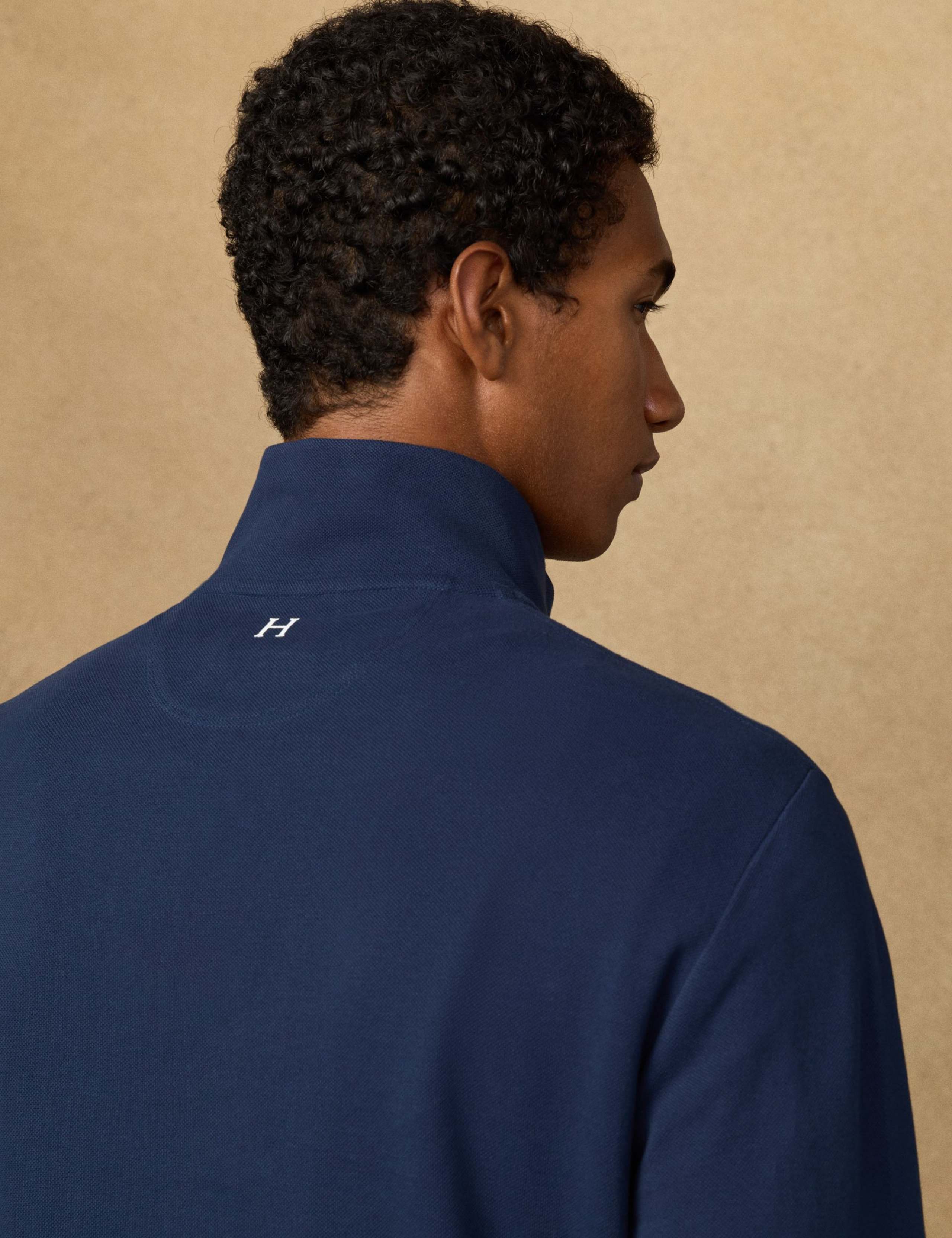 Pure Cotton Funnel Neck Half Zip Sweatshirt 8 of 9