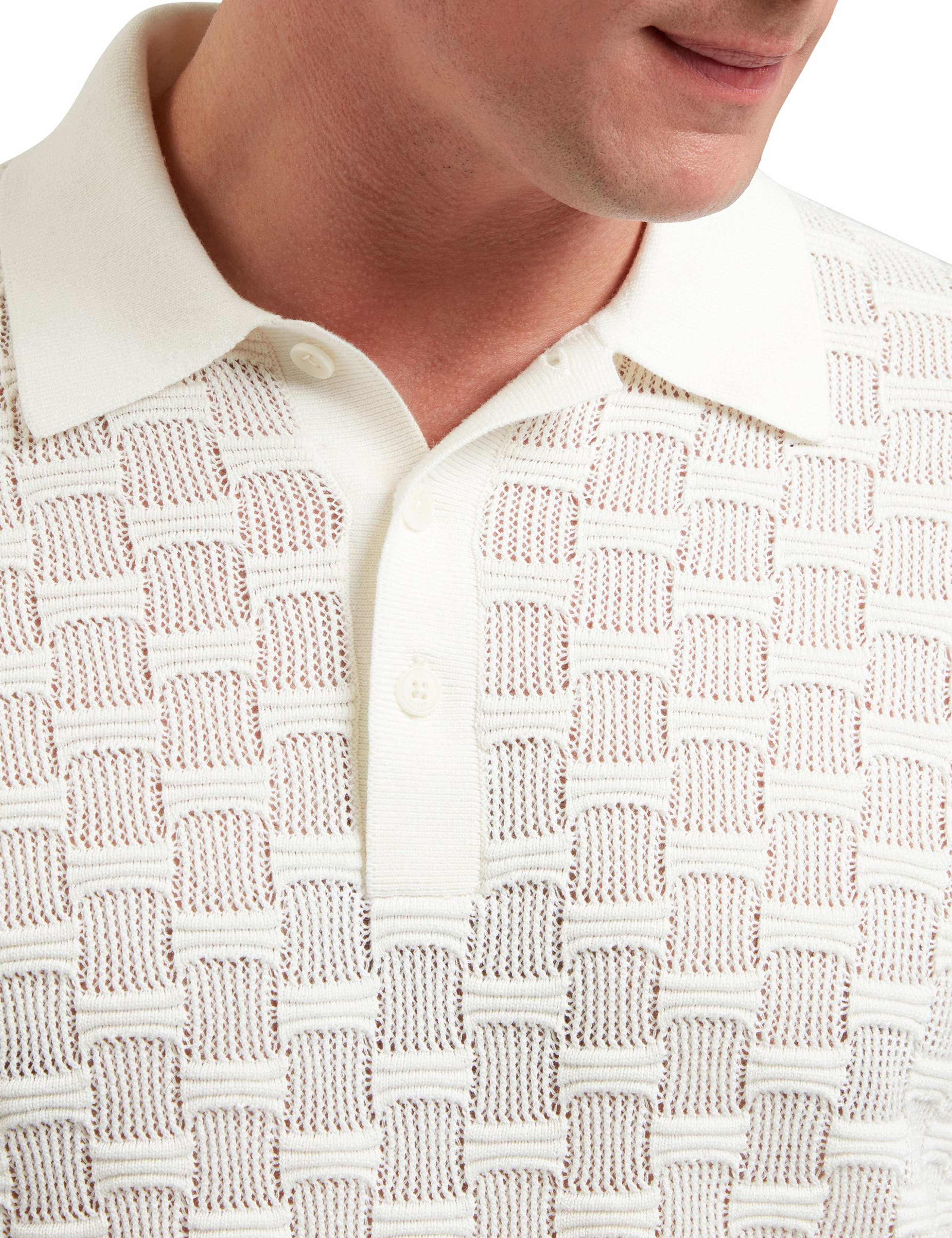 Cotton Rich Textured Polo Shirt 5 of 6