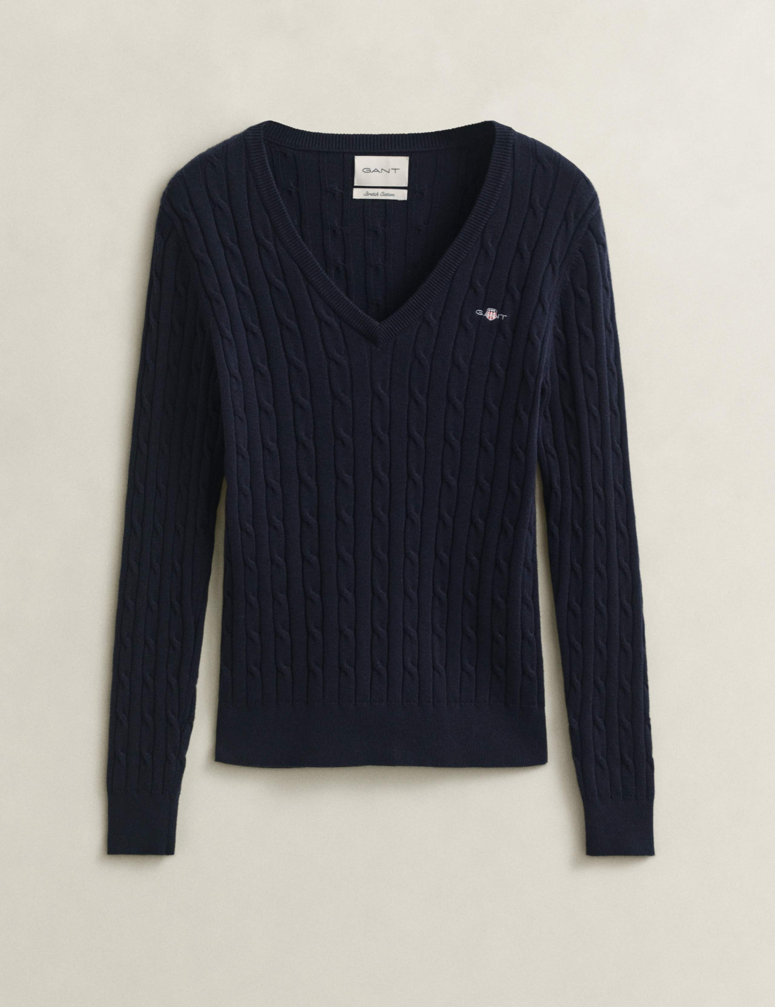 Cotton Rich Cable Knit Sweater 2 of 5