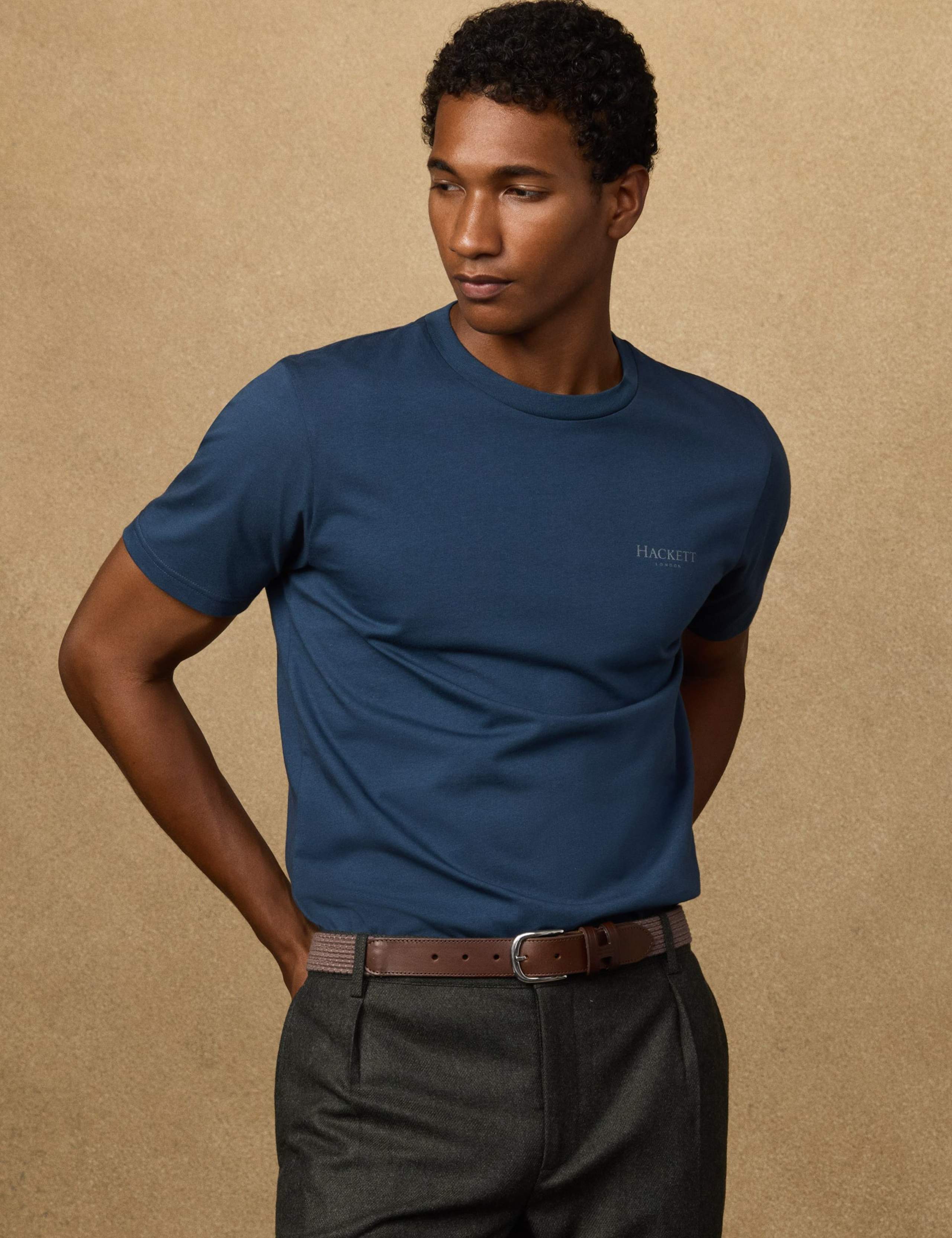 Pure Cotton Crew Neck T-Shirt 6 of 9