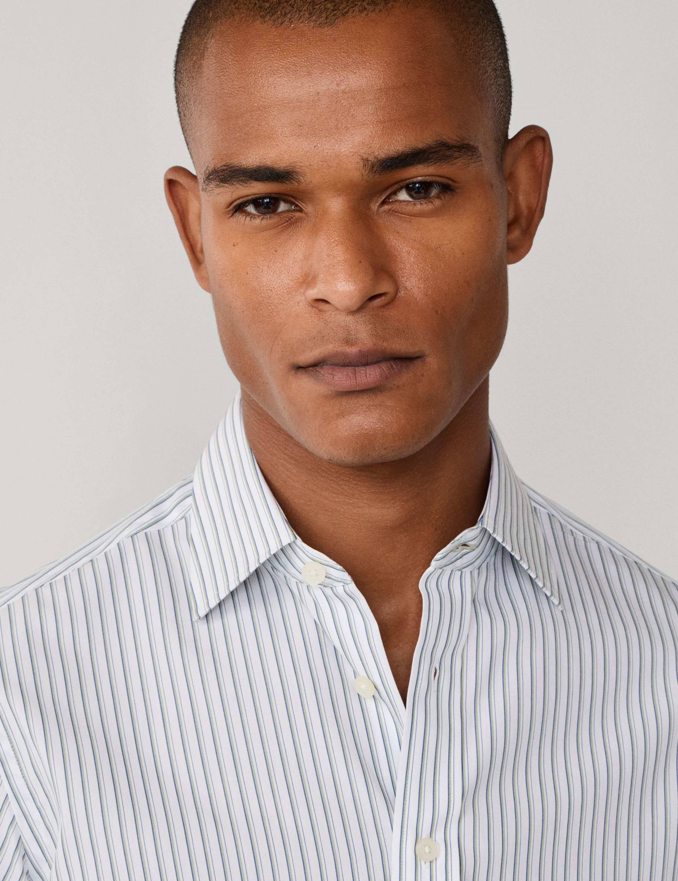 Regular Fit Pure Cotton Striped Oxford Shirt 7 of 9