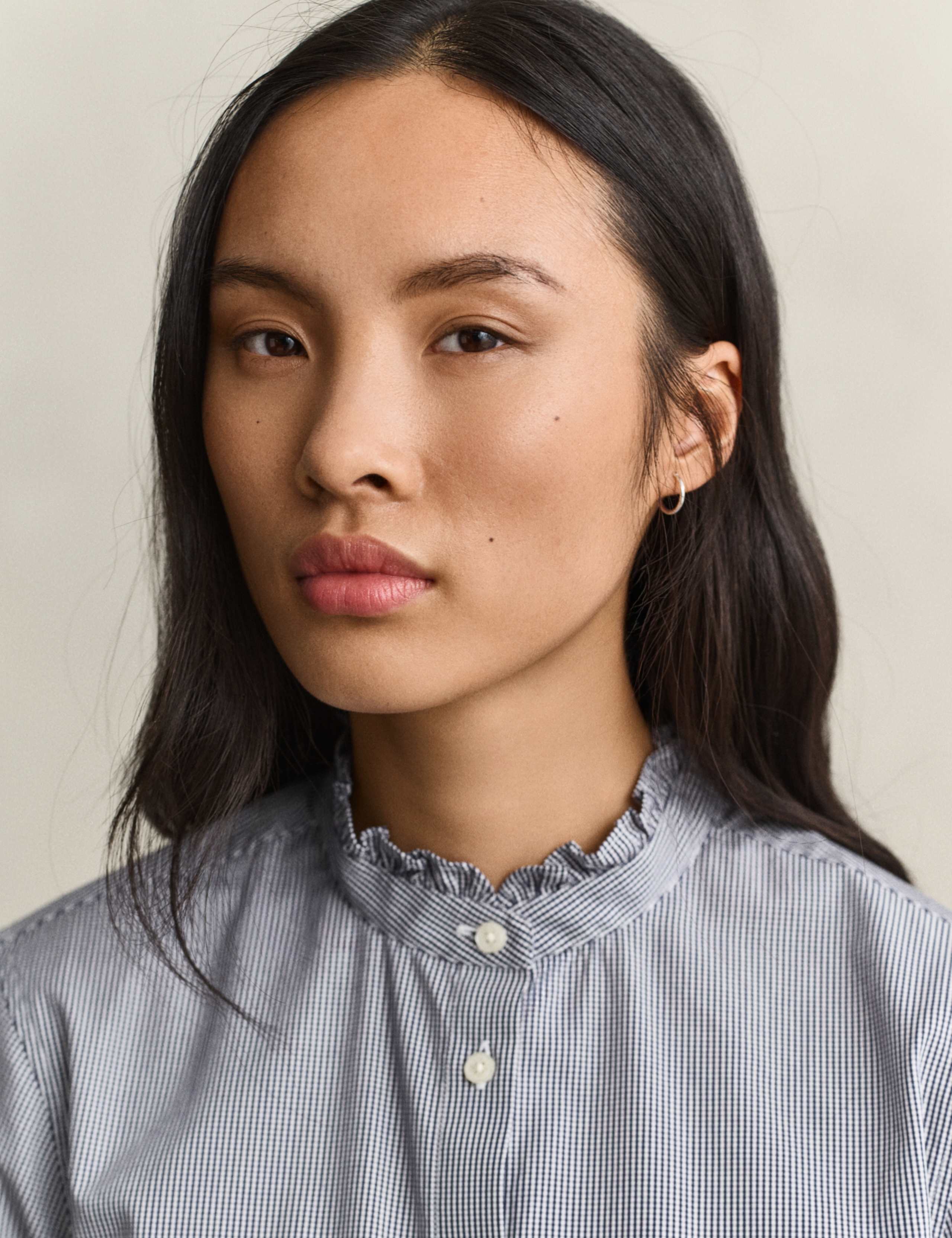 Regular Fit Frill Collar Poplin Blouse 5 of 7