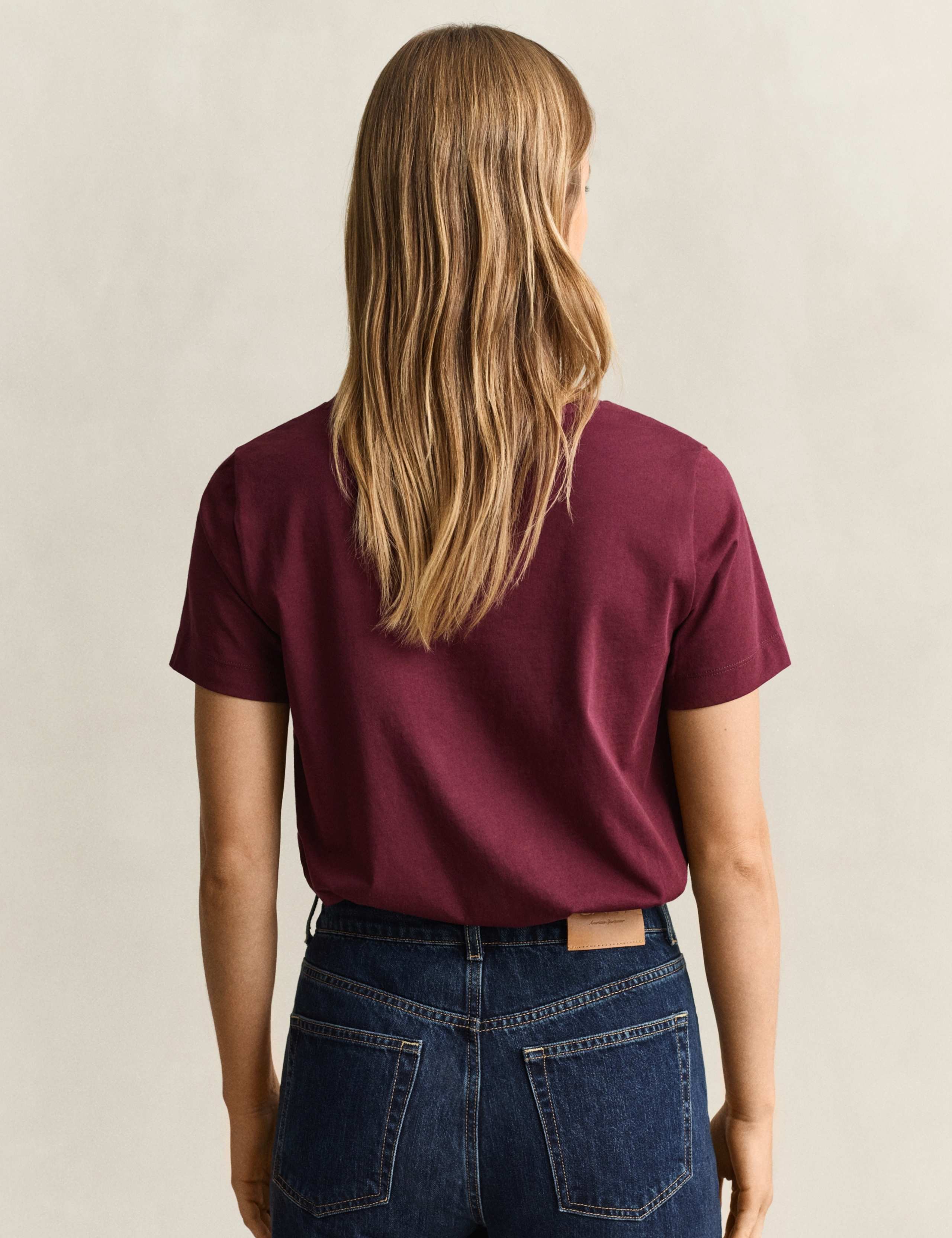 Pure Cotton V-Neck T-Shirt 4 of 5