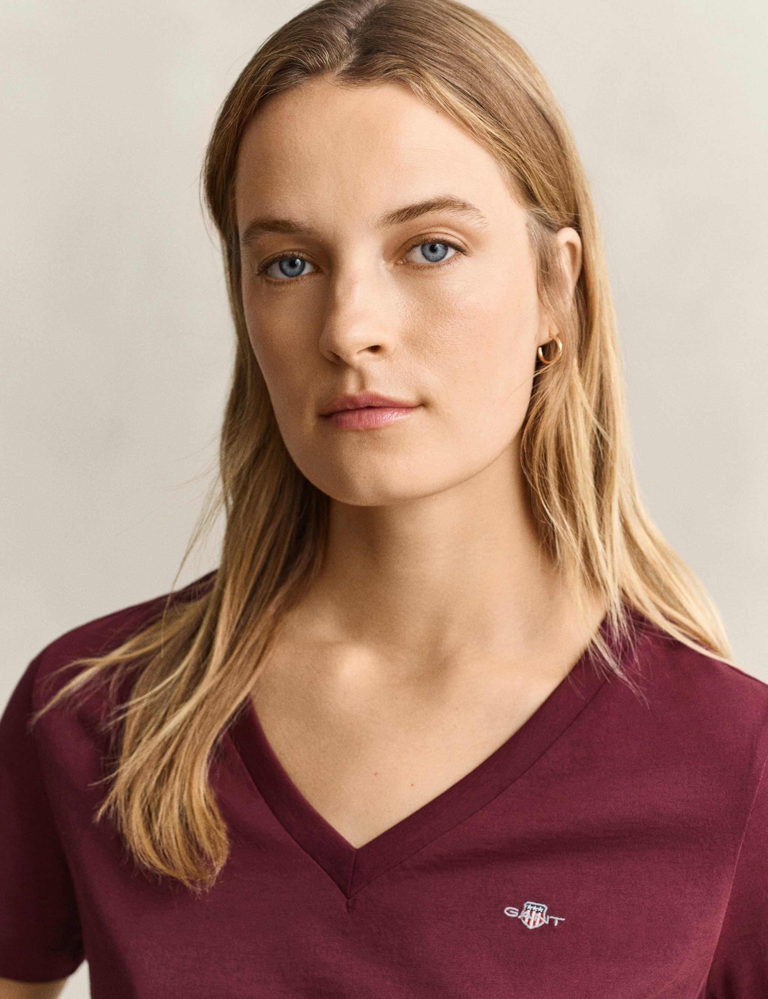 Pure Cotton V-Neck T-Shirt 5 of 5