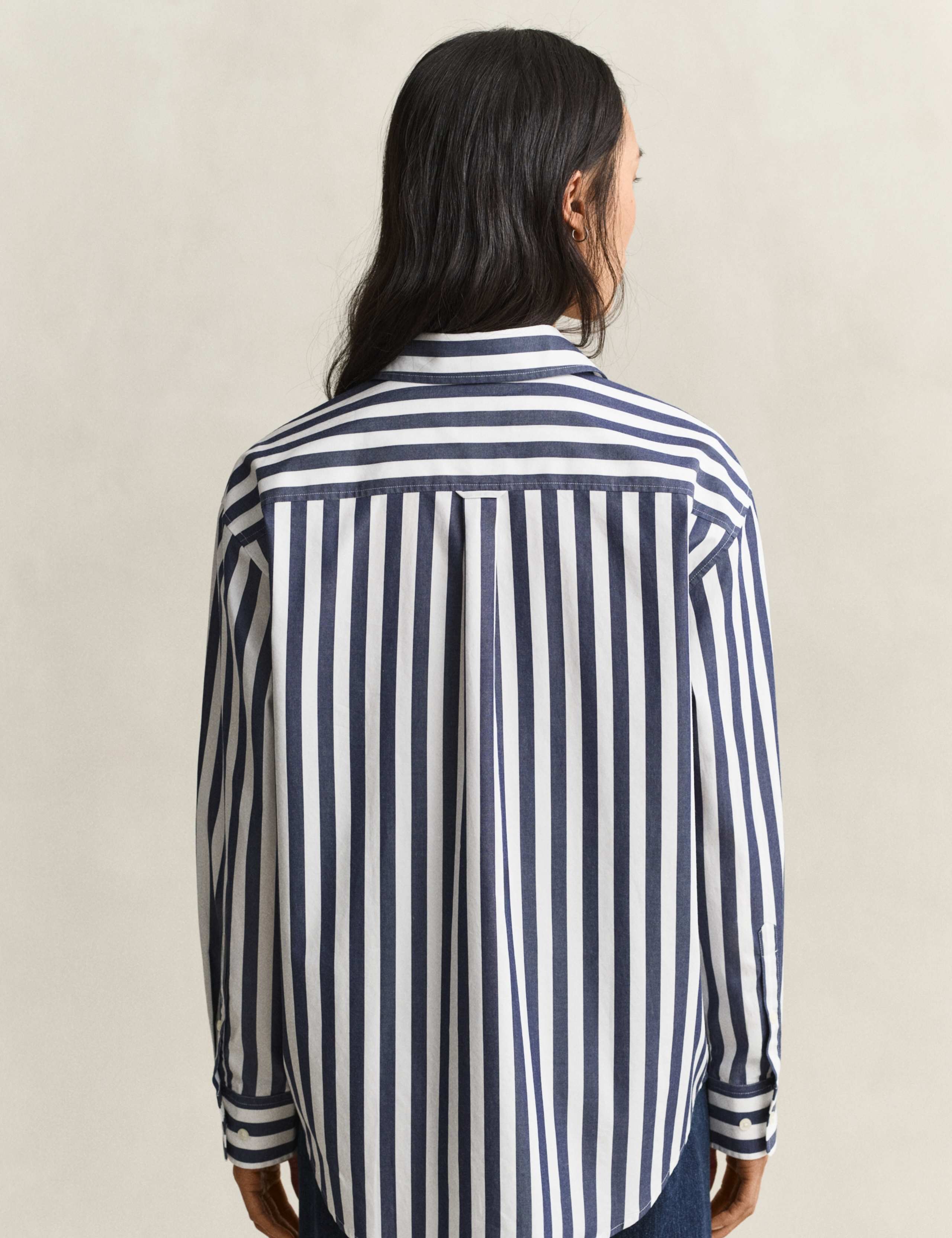 Relaxed Fit Striped Poplin Shirt 4 of 6