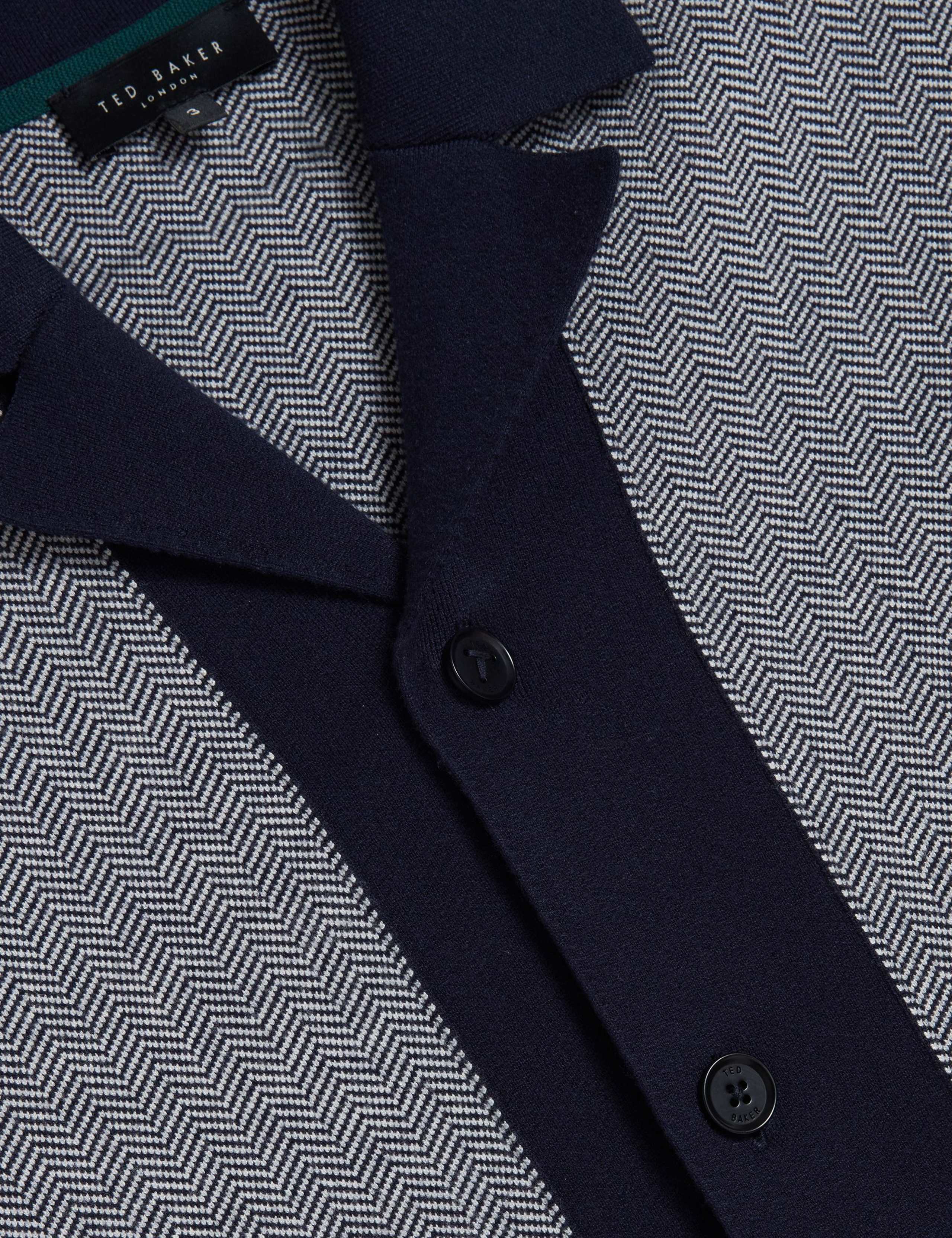 Regular Fit Herringbone Knitted Polo Shirt 6 of 6