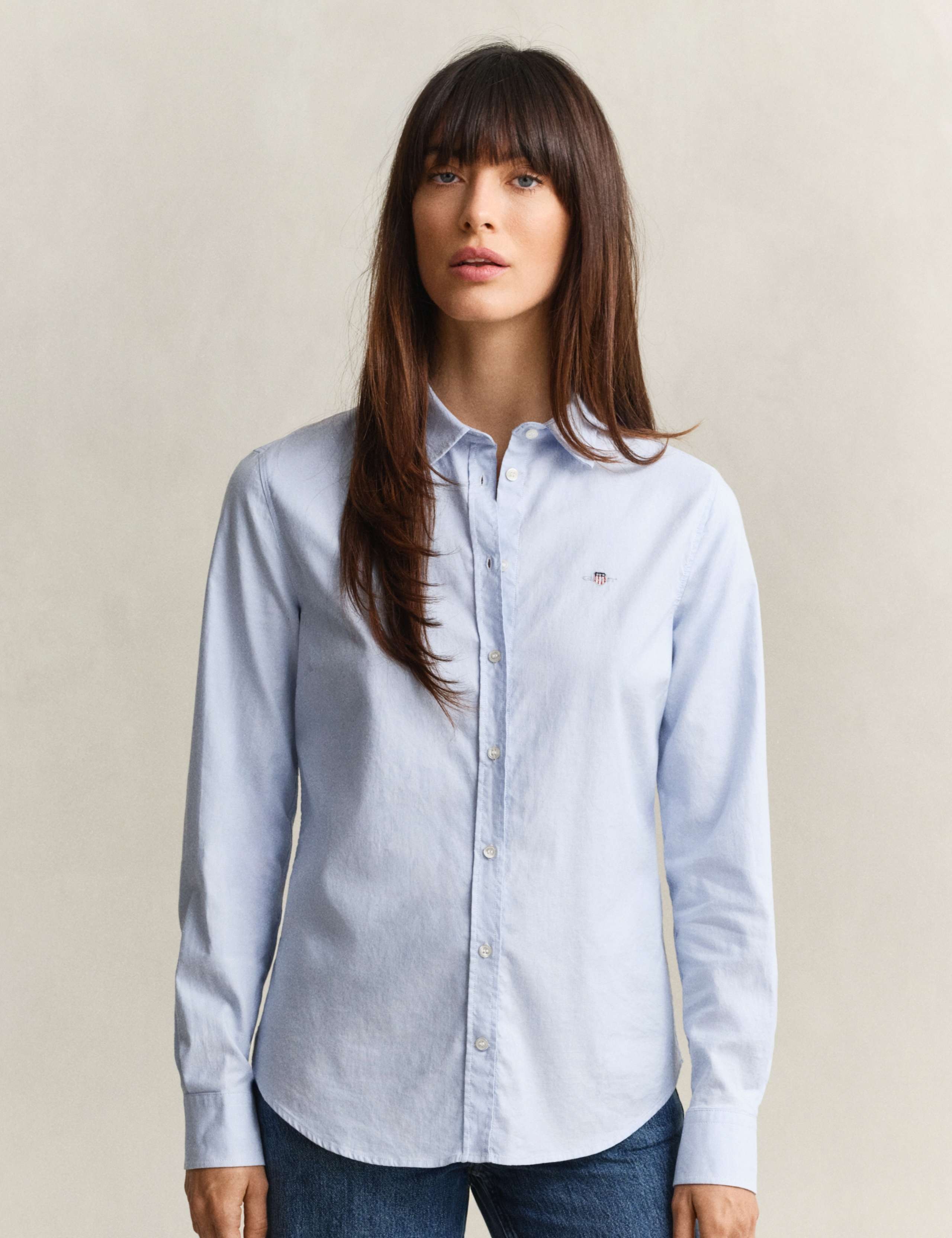 Slim Fit Cotton Rich Oxford Shirt 5 of 7